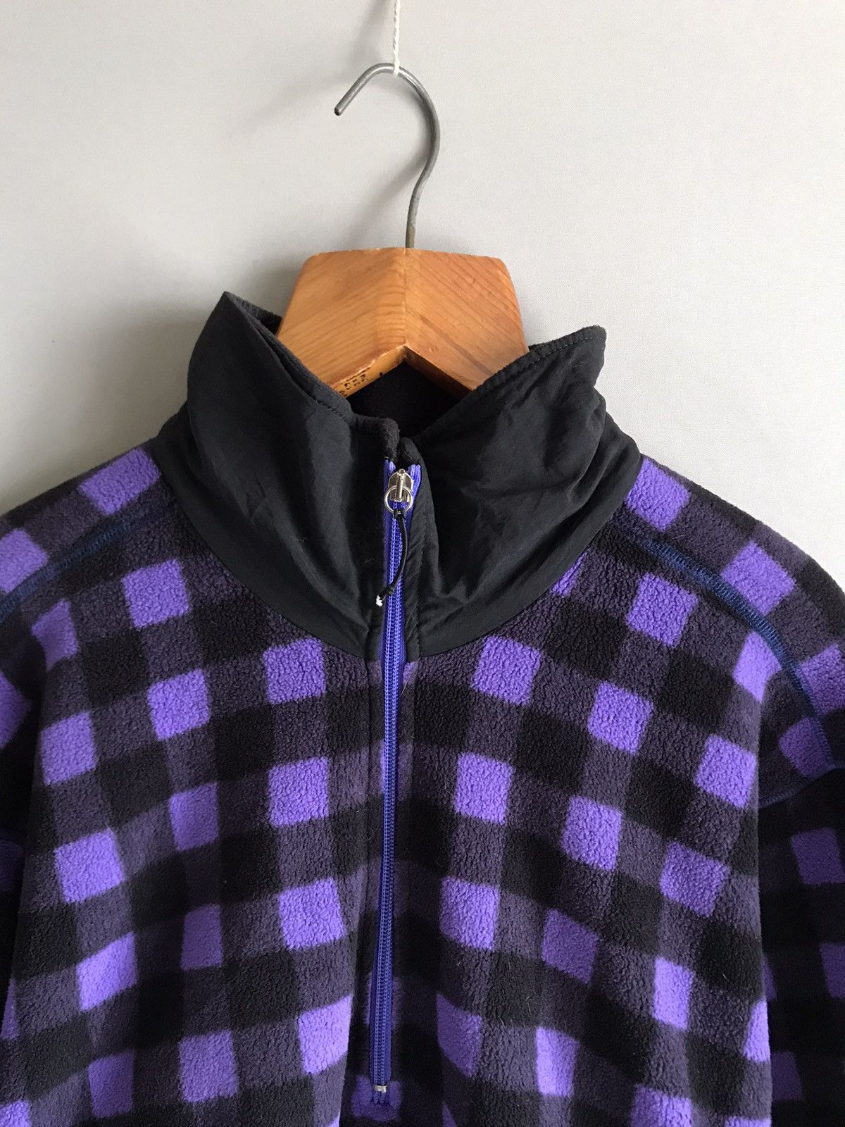 Adidas × Polartec × Vintage ADIDAS Adventure Checkered Vintage Polartec Fleece Jacket Size US L / EU 52-54 / 3 - 3 Thumbnail