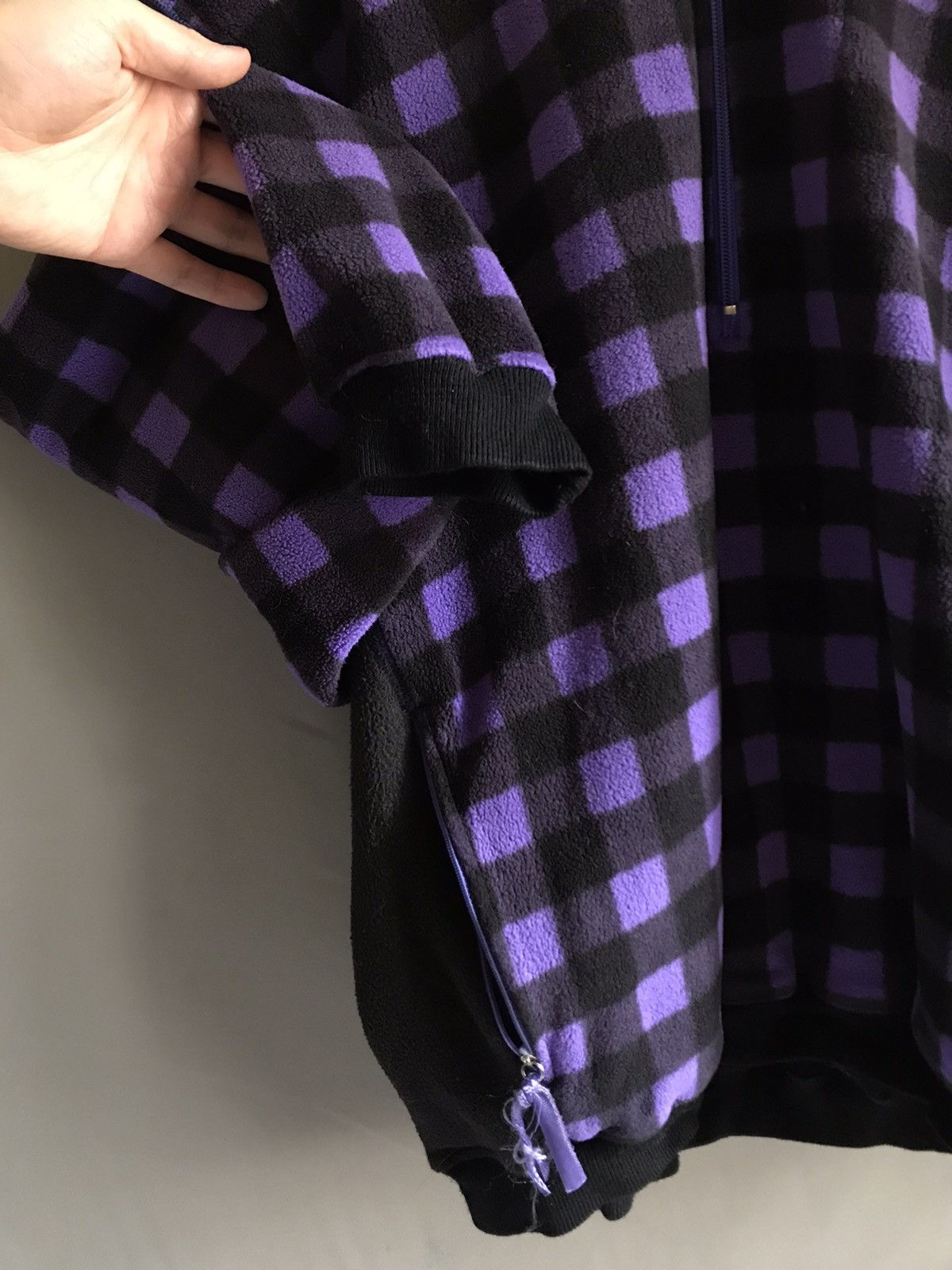 Adidas × Polartec × Vintage ADIDAS Adventure Checkered Vintage Polartec Fleece Jacket Size US L / EU 52-54 / 3 - 6 Thumbnail