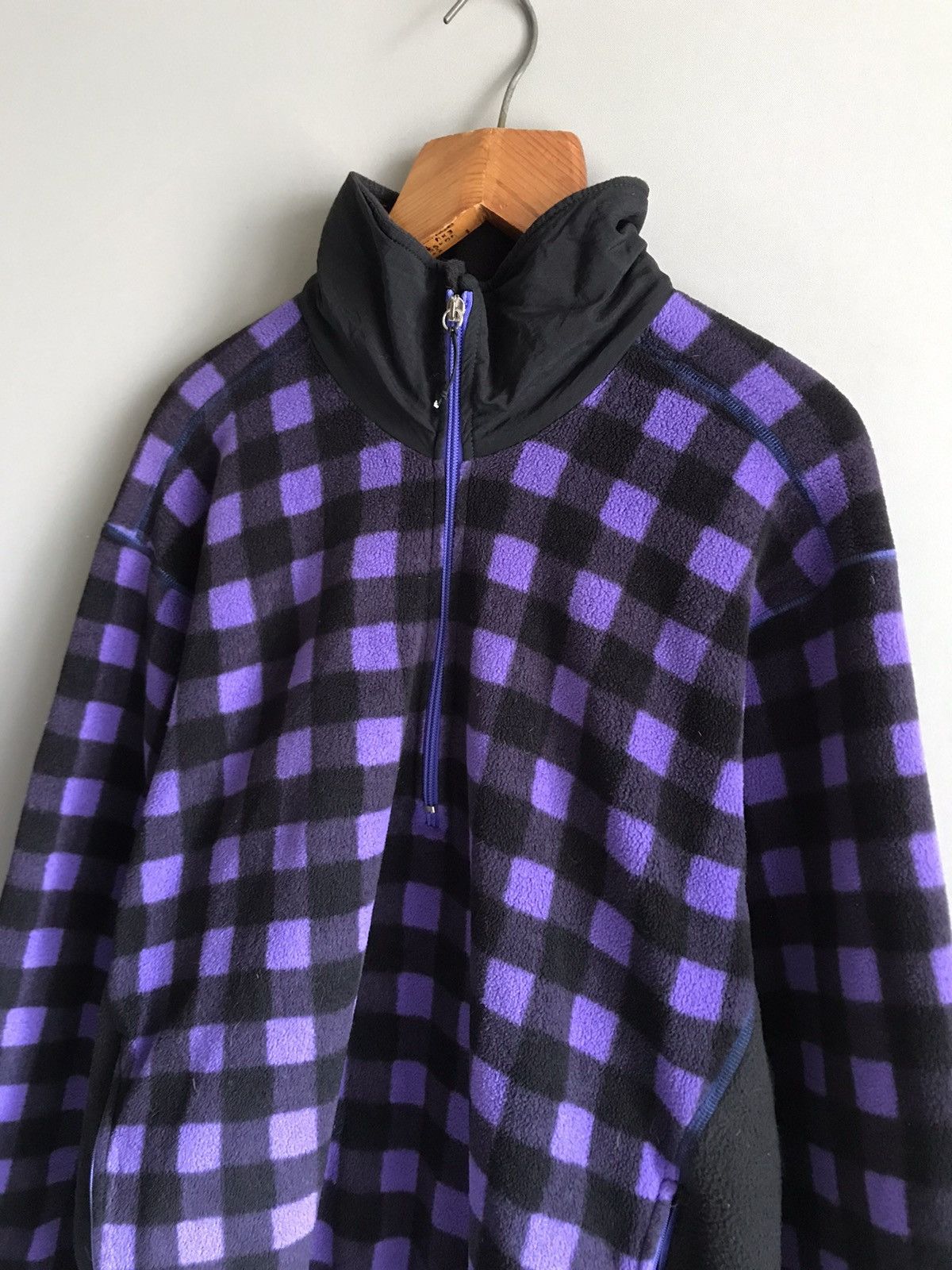 Adidas × Polartec × Vintage ADIDAS Adventure Checkered Vintage Polartec Fleece Jacket Size US L / EU 52-54 / 3 - 4 Thumbnail