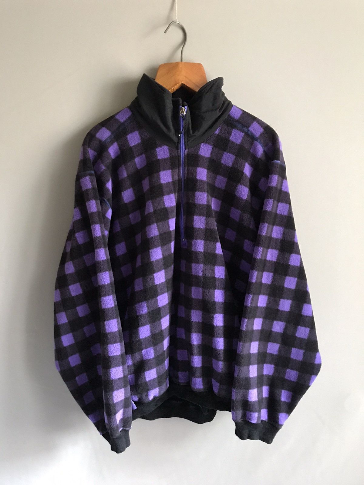 Adidas × Polartec × Vintage ADIDAS Adventure Checkered Vintage Polartec Fleece Jacket Size US L / EU 52-54 / 3 - 2 Thumbnail