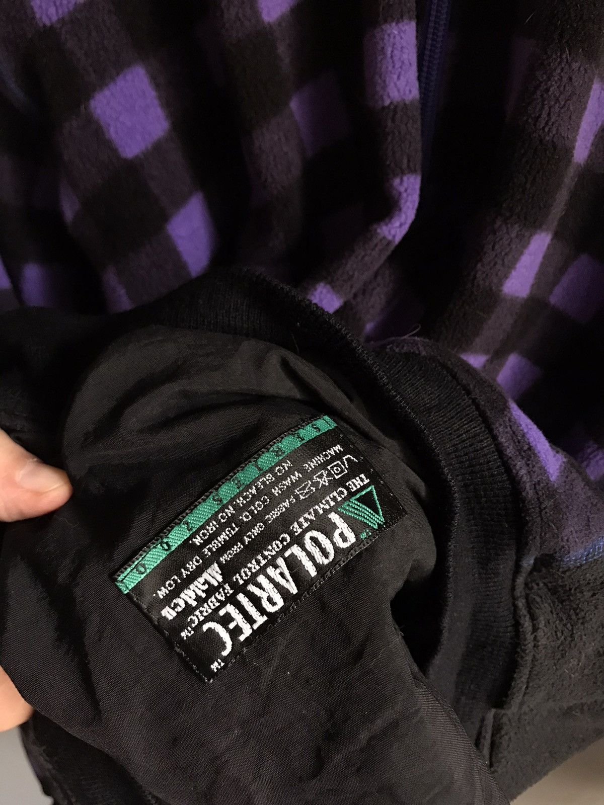 Adidas × Polartec × Vintage ADIDAS Adventure Checkered Vintage Polartec Fleece Jacket Size US L / EU 52-54 / 3 - 9 Thumbnail