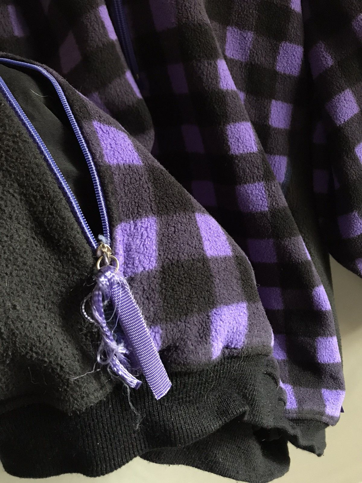 Adidas × Polartec × Vintage ADIDAS Adventure Checkered Vintage Polartec Fleece Jacket Size US L / EU 52-54 / 3 - 7 Thumbnail