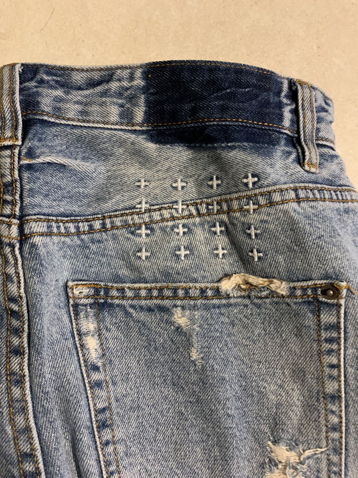 Ksubi Ksubi Wolf Gang Mortal Cropped Jeans Size US 31 - 4 Thumbnail
