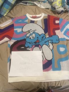 Supreme Smurf Sweater | Grailed