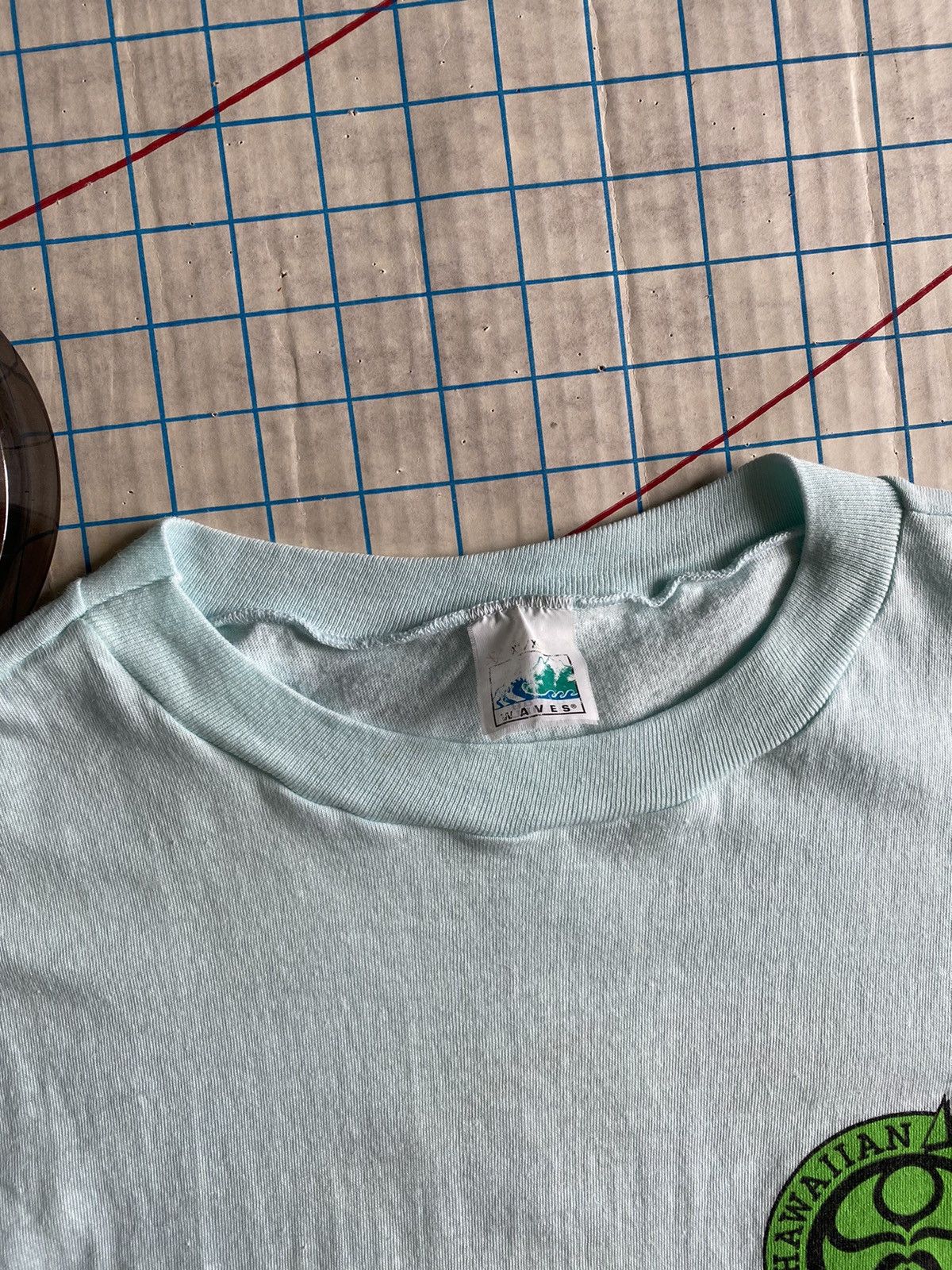 Vintage Vintage 80s Hawaiian Island Creations Pastel Blue Tee XL Size US XL / EU 56 / 4 - 10 Thumbnail