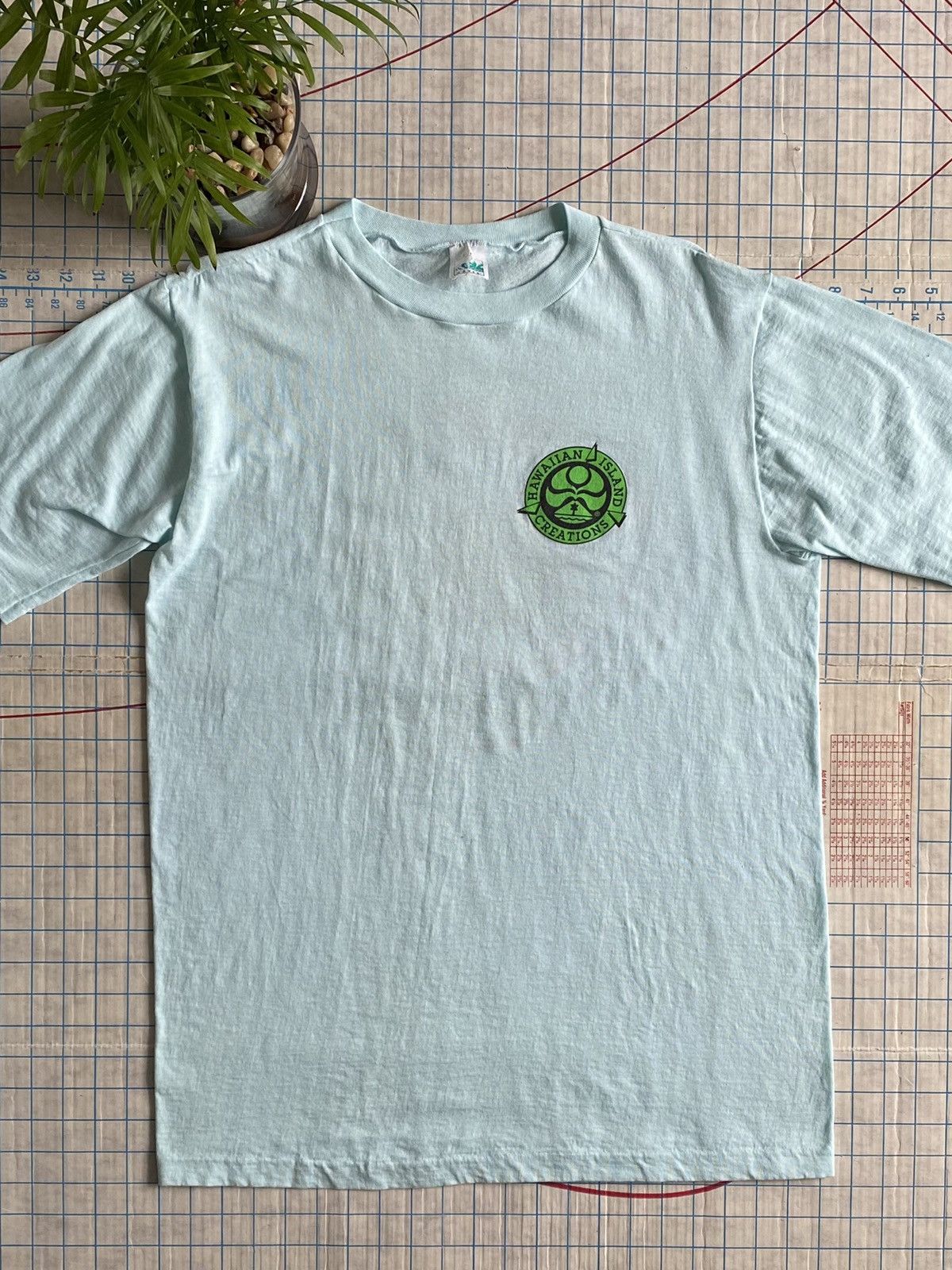 Vintage Vintage 80s Hawaiian Island Creations Pastel Blue Tee XL Size US XL / EU 56 / 4 - 6 Thumbnail