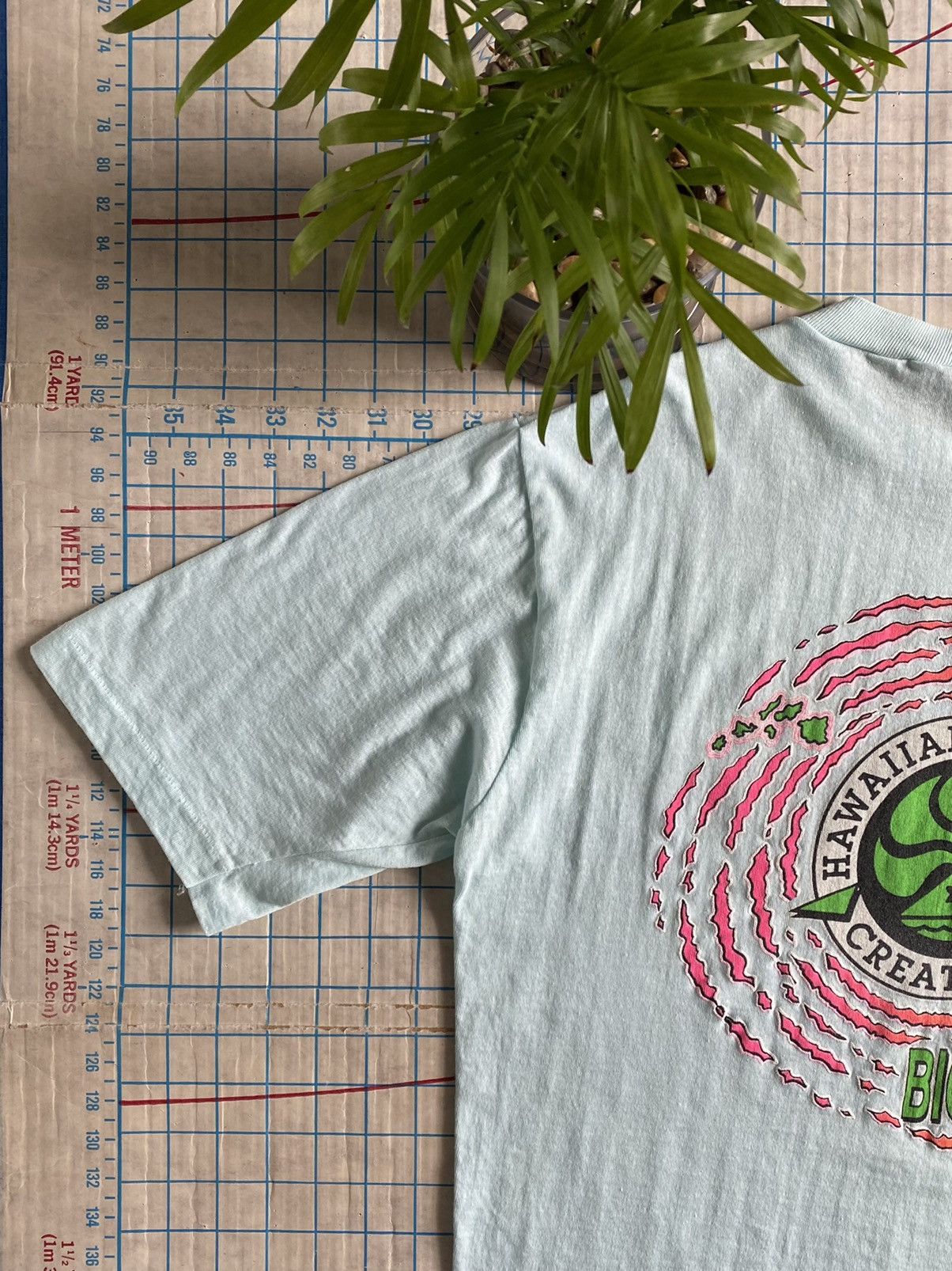 Vintage Vintage 80s Hawaiian Island Creations Pastel Blue Tee XL Size US XL / EU 56 / 4 - 5 Thumbnail