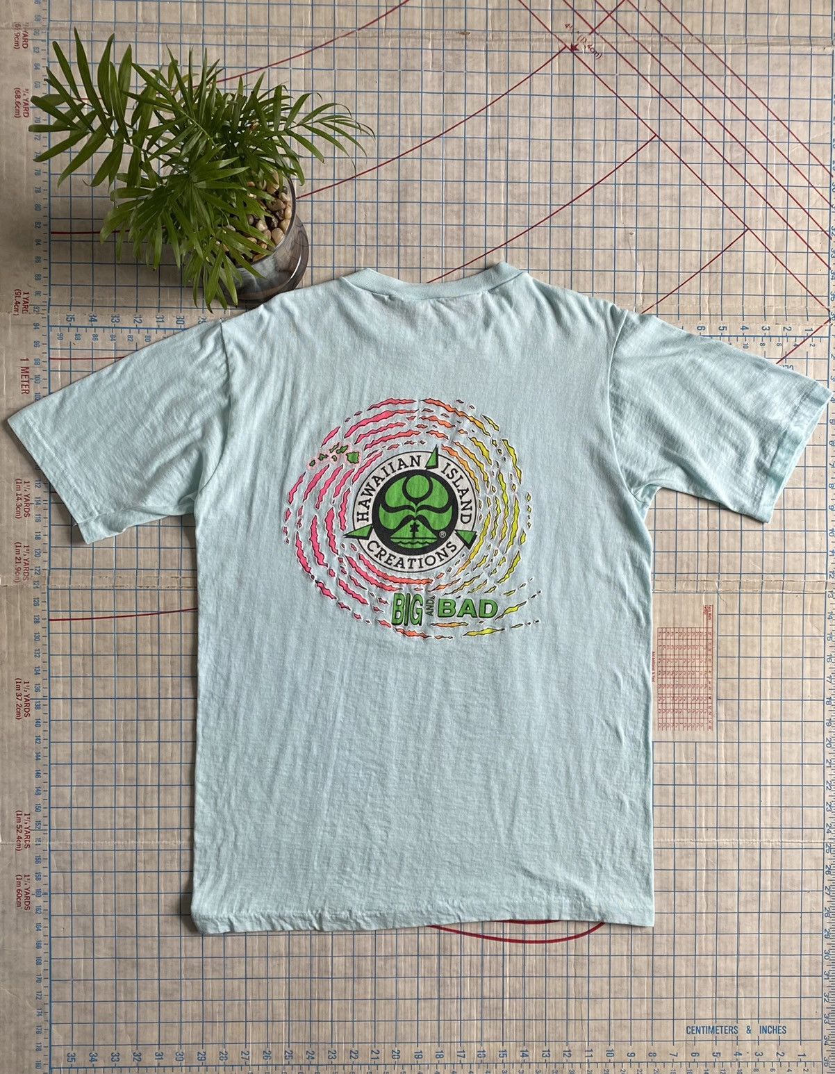 Vintage Vintage 80s Hawaiian Island Creations Pastel Blue Tee XL Size US XL / EU 56 / 4 - 2 Thumbnail