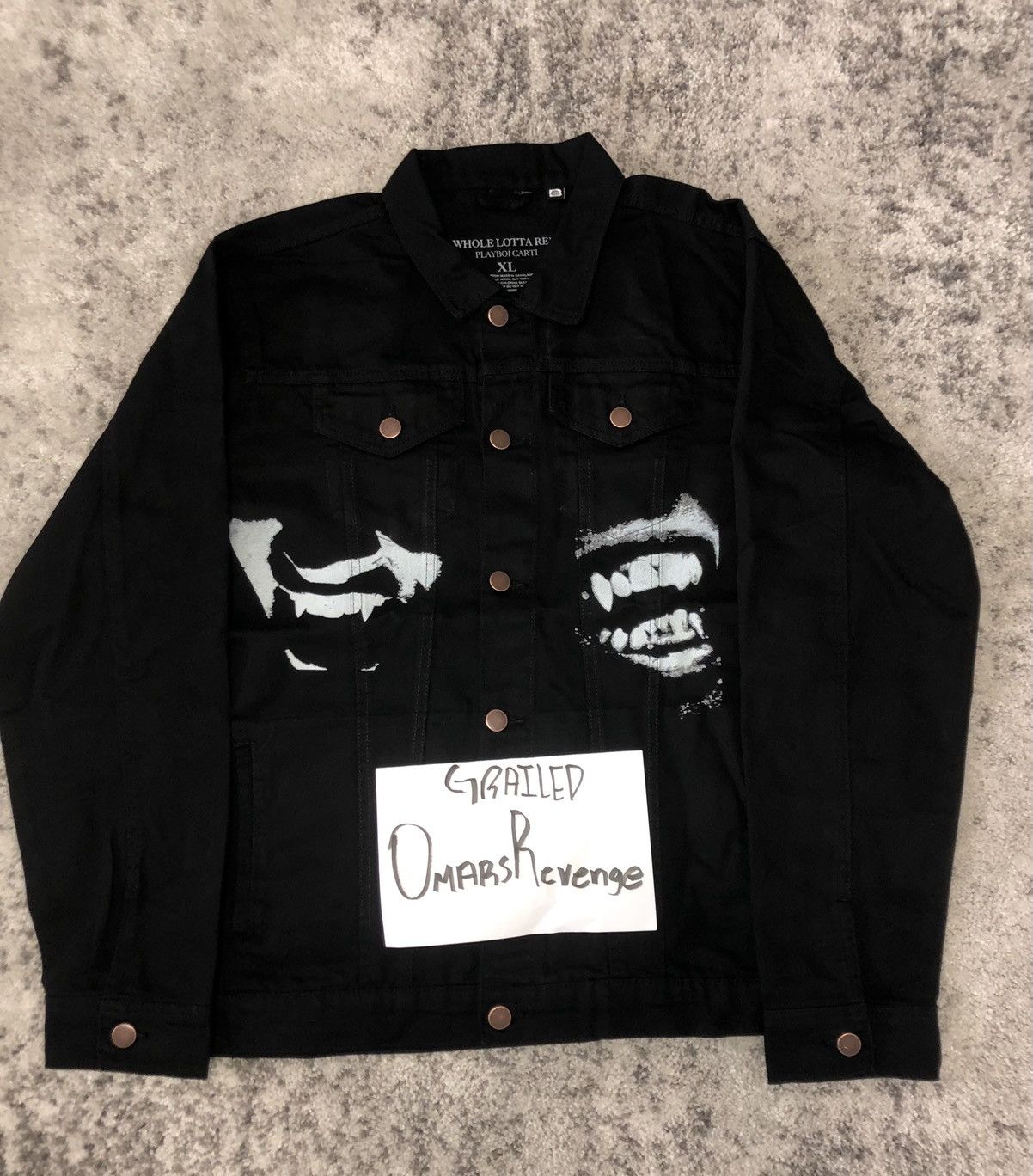 Playboi Carti WRL denim jacket | Grailed