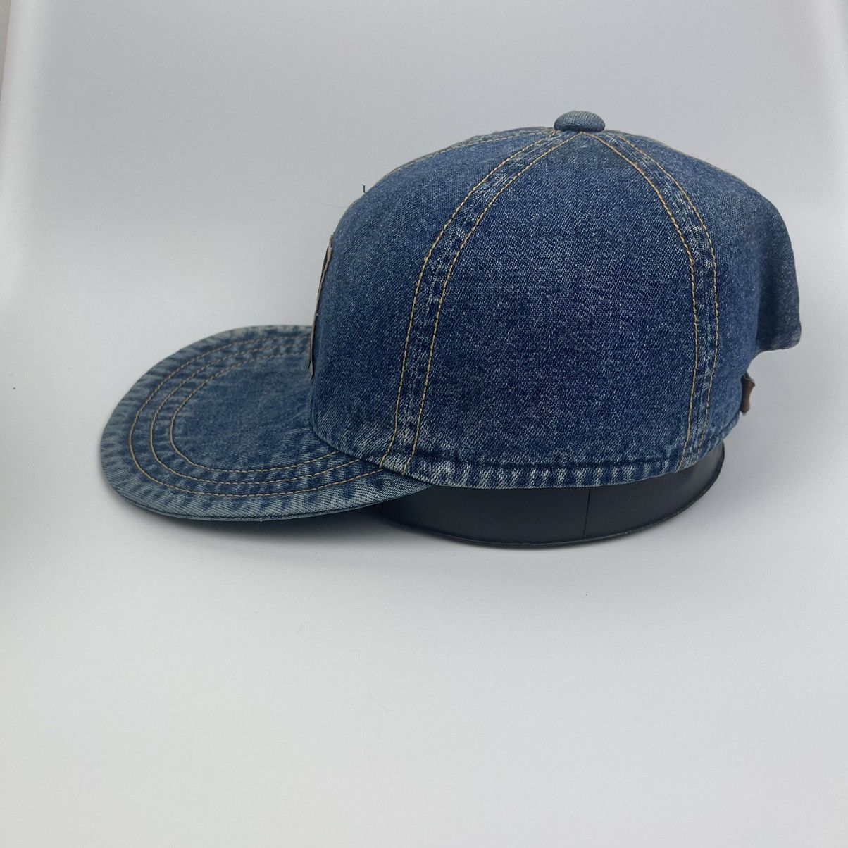 Japanese Brand Vintage denim hat with copper Adjustable Size ONE SIZE - 6 Thumbnail