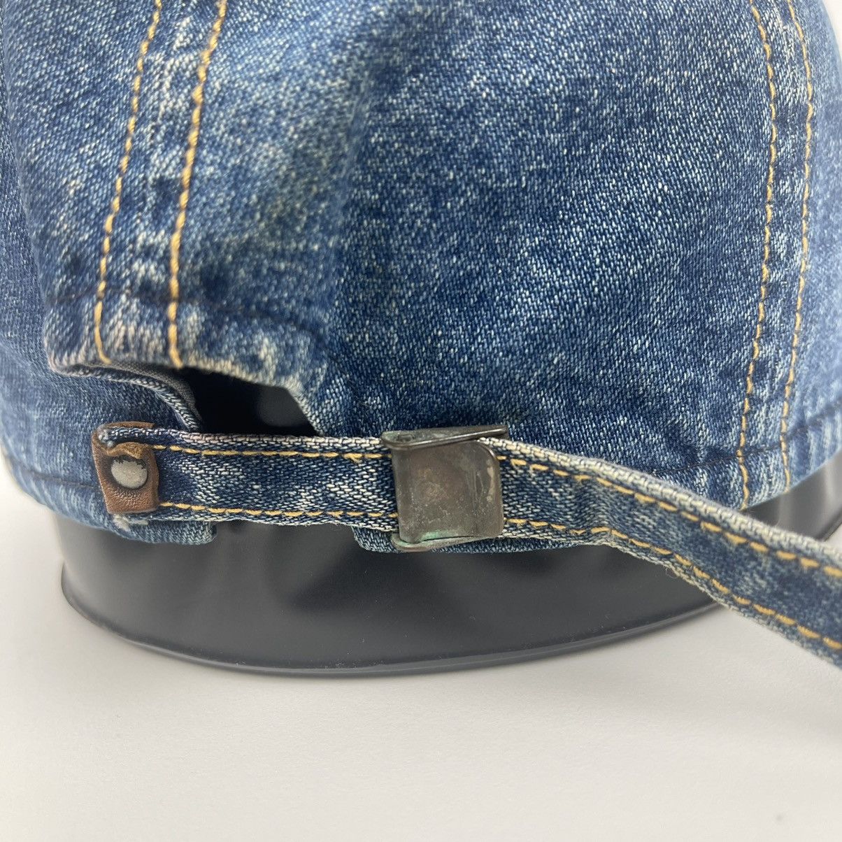 Japanese Brand Vintage denim hat with copper Adjustable Size ONE SIZE - 8 Thumbnail