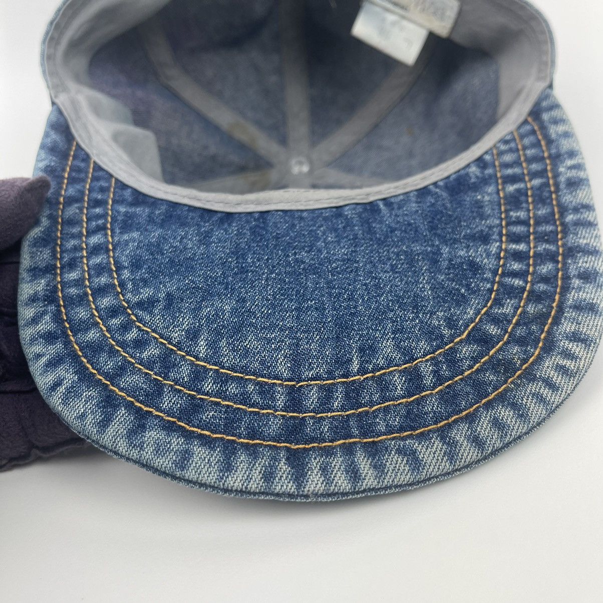 Japanese Brand Vintage denim hat with copper Adjustable Size ONE SIZE - 10 Thumbnail
