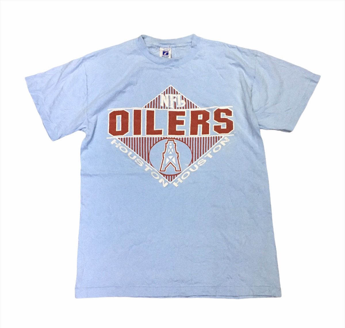 Logo 7 × NFL × Vintage Vintage 1991’s Logo 7 NFL Oilers Houston T-Shirt ...