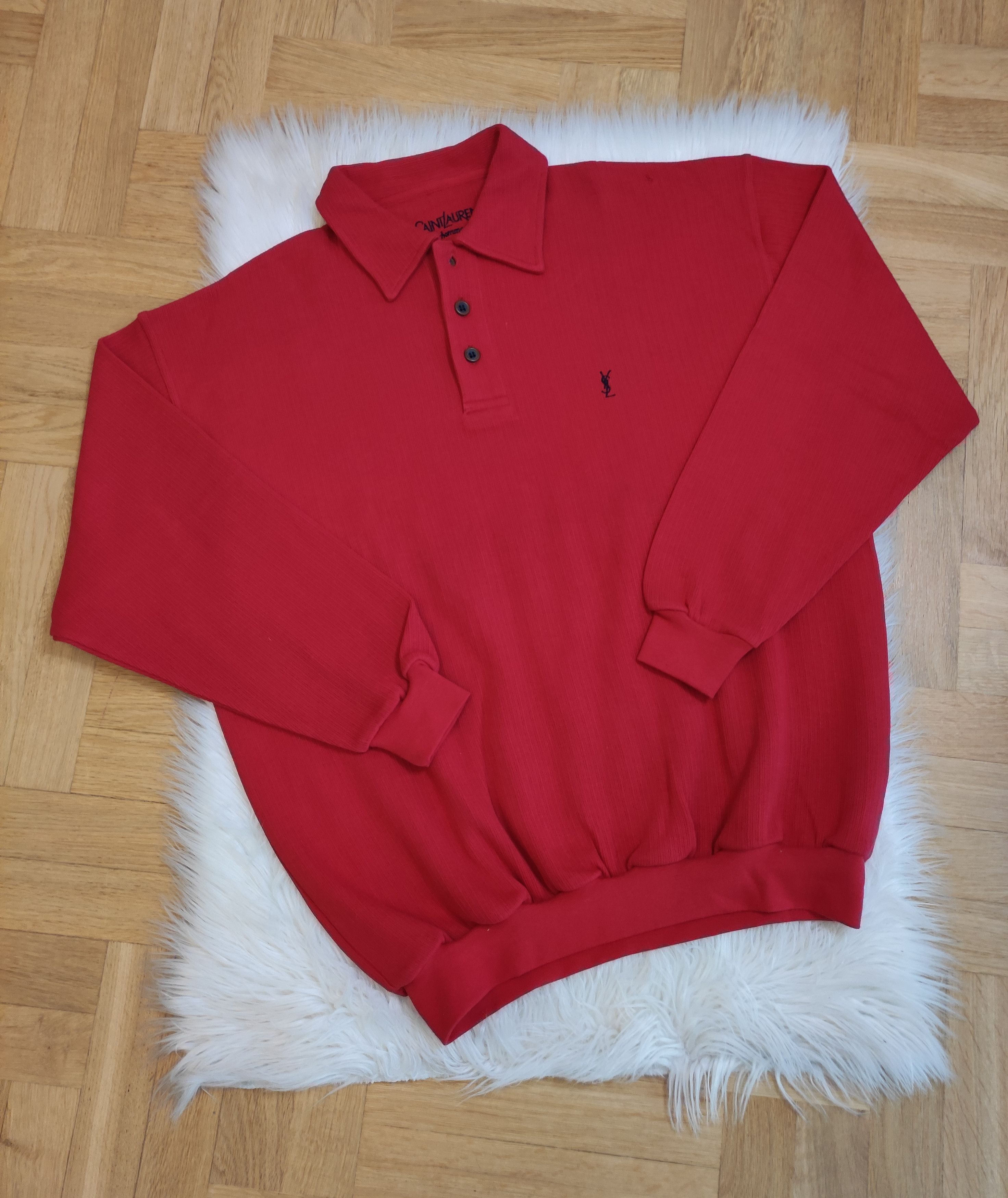 Vintage YSL Yves Saint Laurent Sweatshirt Small Logo