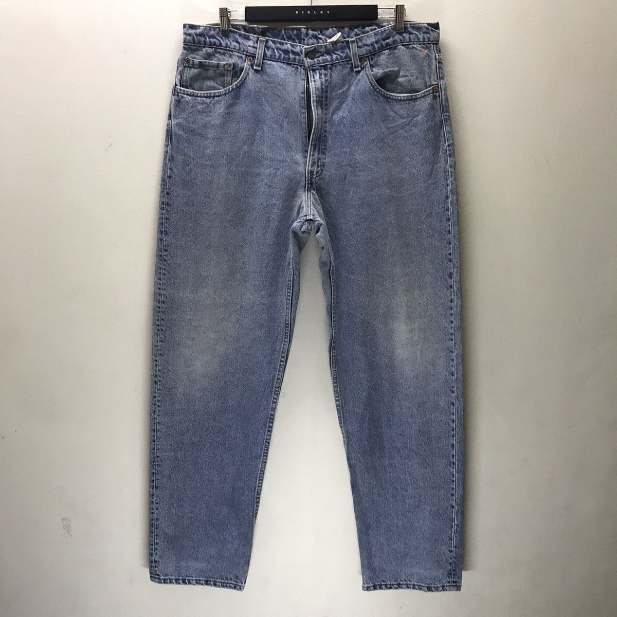 Levi's Vintage 90s Levis 555 Relaxed Fit Straight Leg Lightwash Size US 40 / EU 56 - 3 Thumbnail