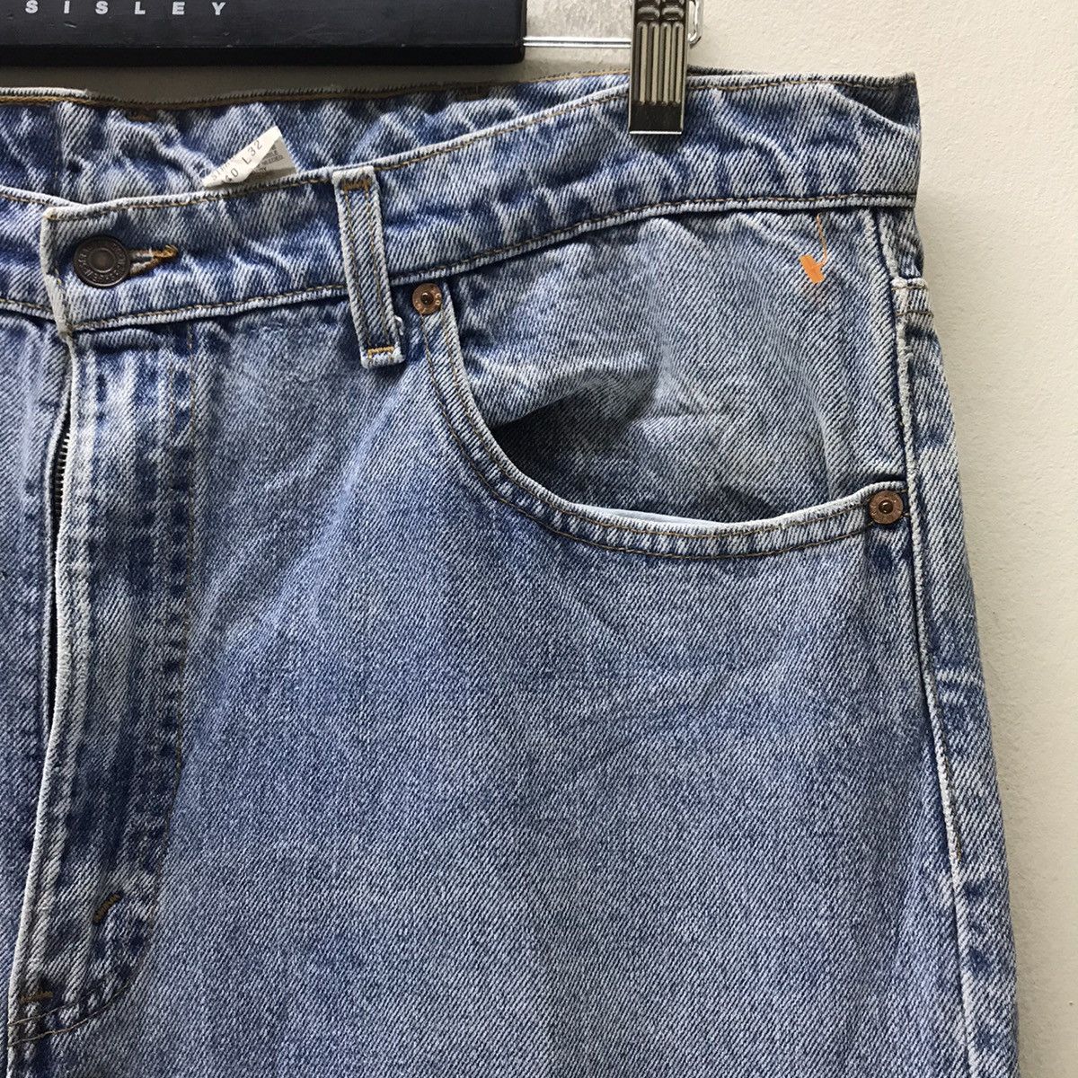 Levi's Vintage 90s Levis 555 Relaxed Fit Straight Leg Lightwash Size US 40 / EU 56 - 6 Thumbnail