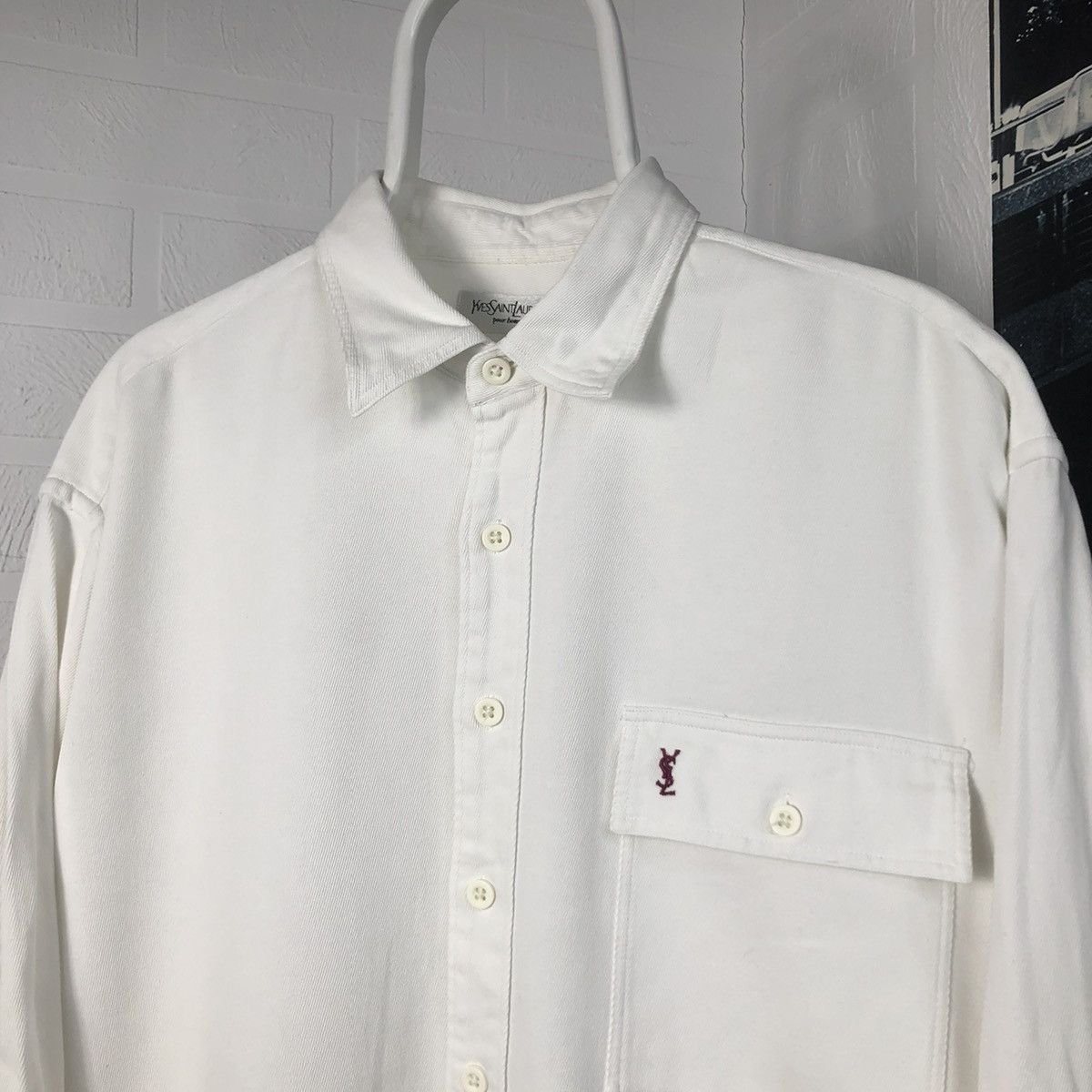 Yves Saint Laurent Vintage Shirt YSL Small logo