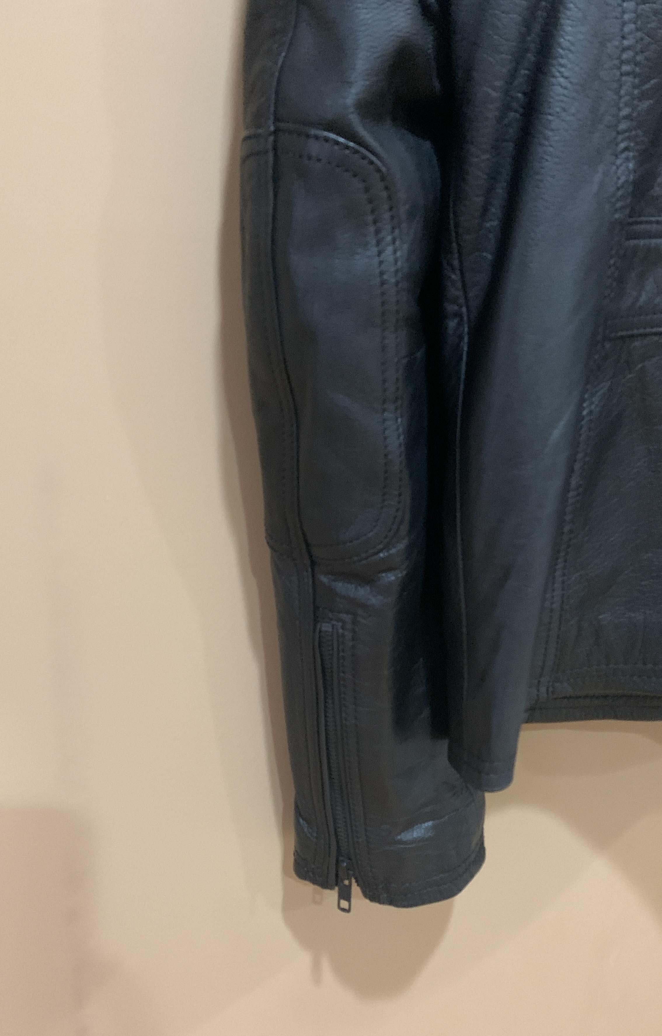 Danier Black Cafe Racer Moto Leather Jacket - M Size US M / EU 48-50 / 2 - 6 Thumbnail