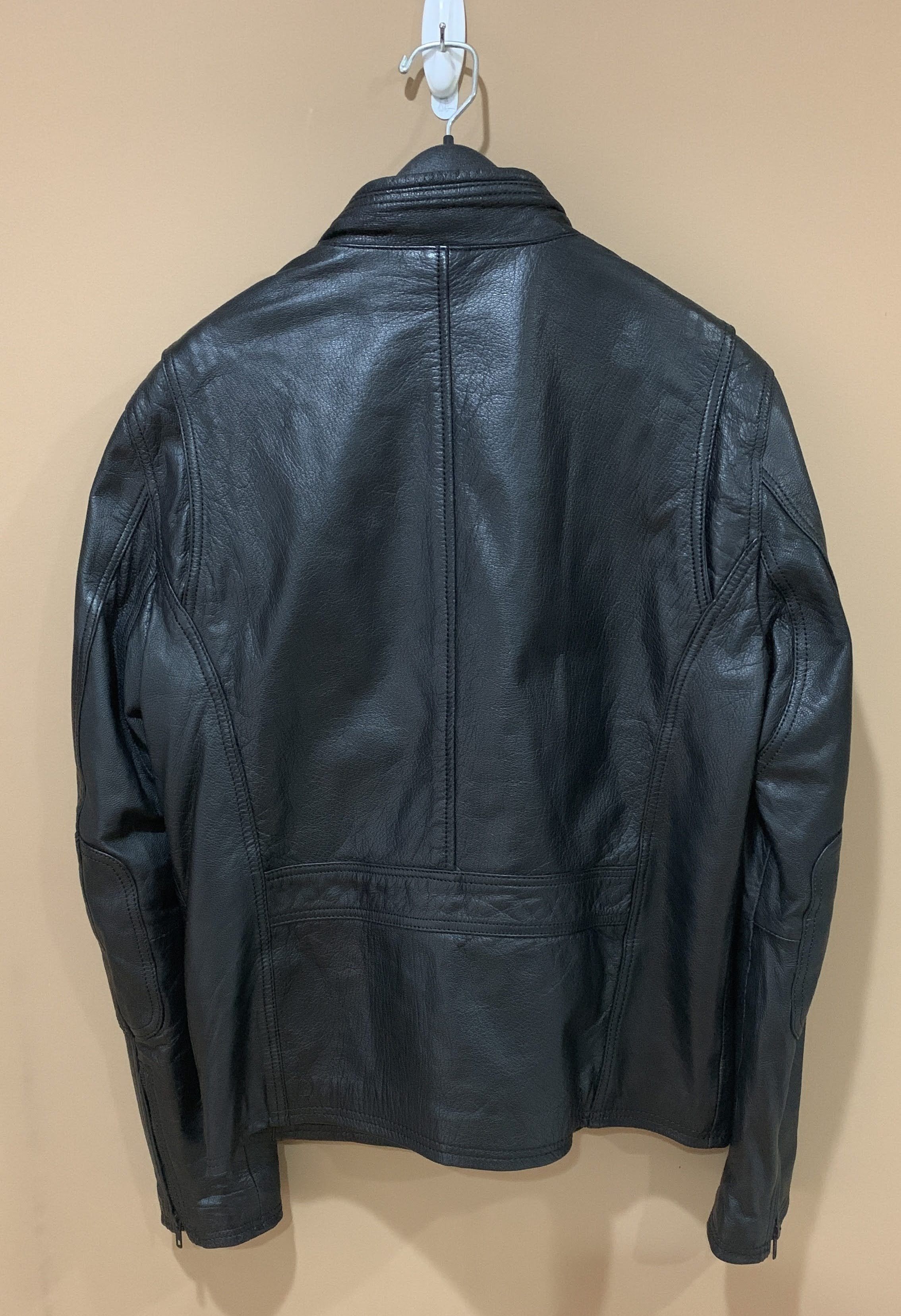 Danier Black Cafe Racer Moto Leather Jacket - M Size US M / EU 48-50 / 2 - 4 Thumbnail