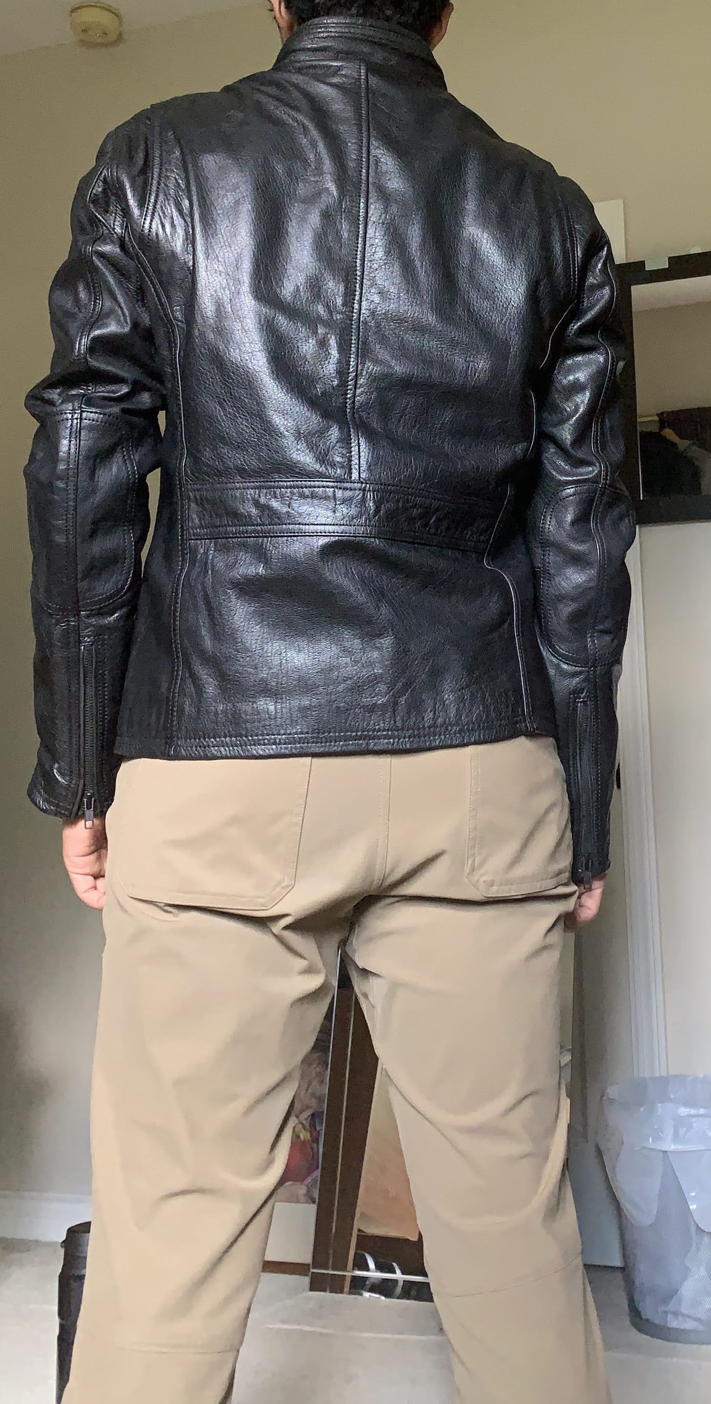 Danier Black Cafe Racer Moto Leather Jacket - M Size US M / EU 48-50 / 2 - 11 Thumbnail