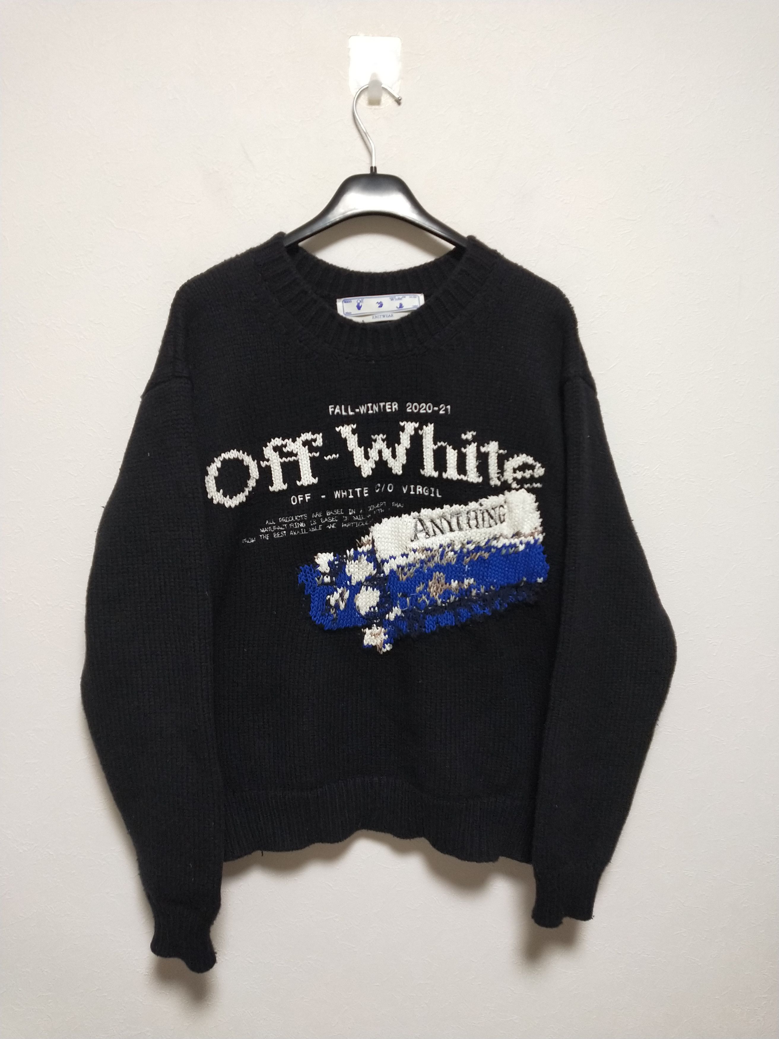 13,566円Off White pascal medicine knit L