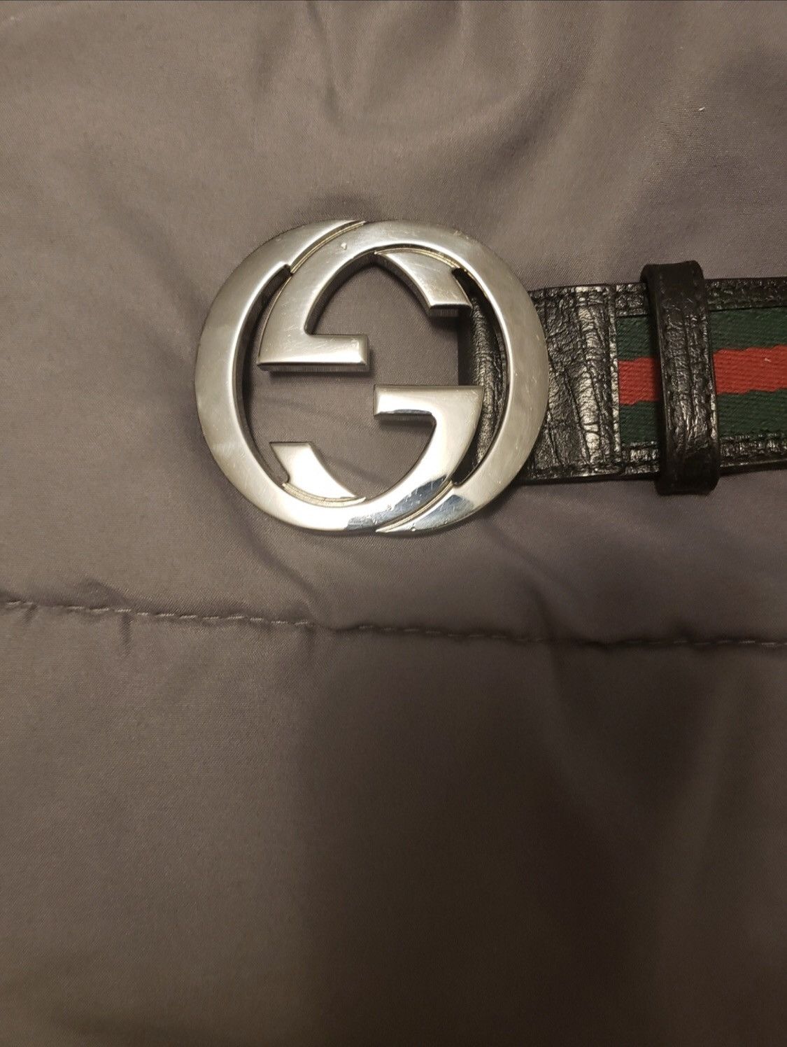 mens gucci web belt