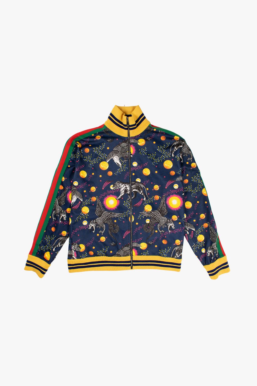 image of Gucci Space Animals Sweatsuit Track Jacket in Blue, Men's (Size Large)