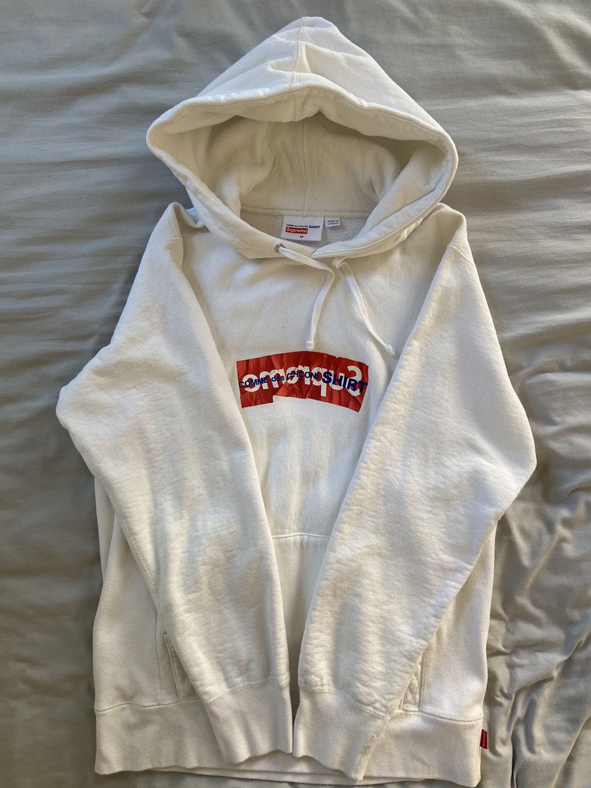 Supreme cdg discount box logo hoodie