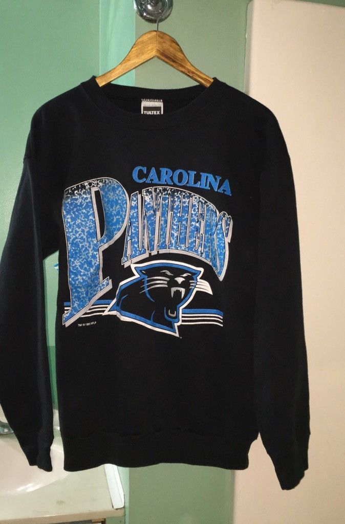 NFL × Vintage 93' Carolina Panthers Sweatshirt Size US L / EU 52-54 / 3 - 1 Thumbnail