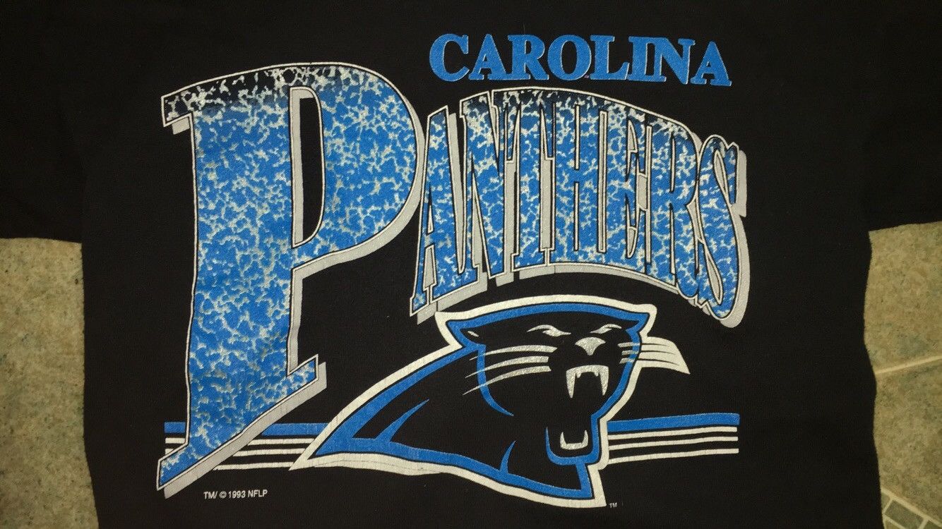 NFL × Vintage 93' Carolina Panthers Sweatshirt Size US L / EU 52-54 / 3 - 5 Thumbnail