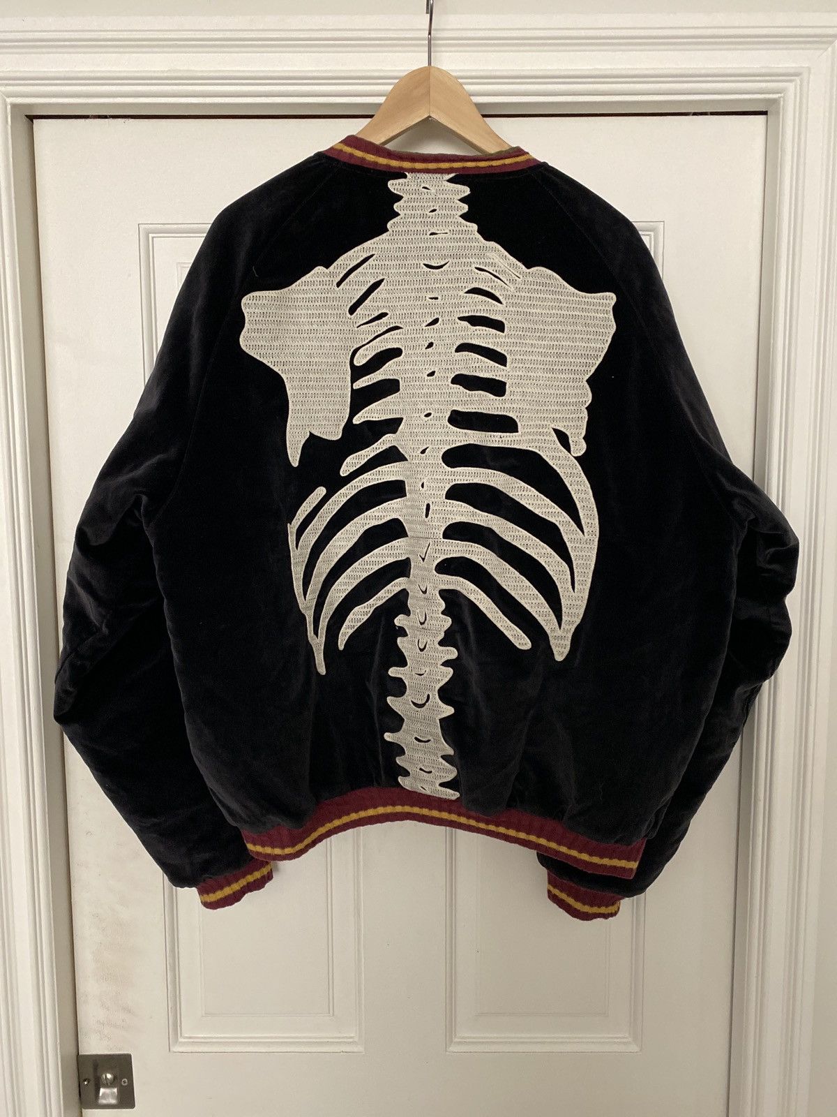 KAPITAL スカル刺繍 ベルベットジャケット Kapital × Kapital Kountry Kapital Skeleton Embroidered