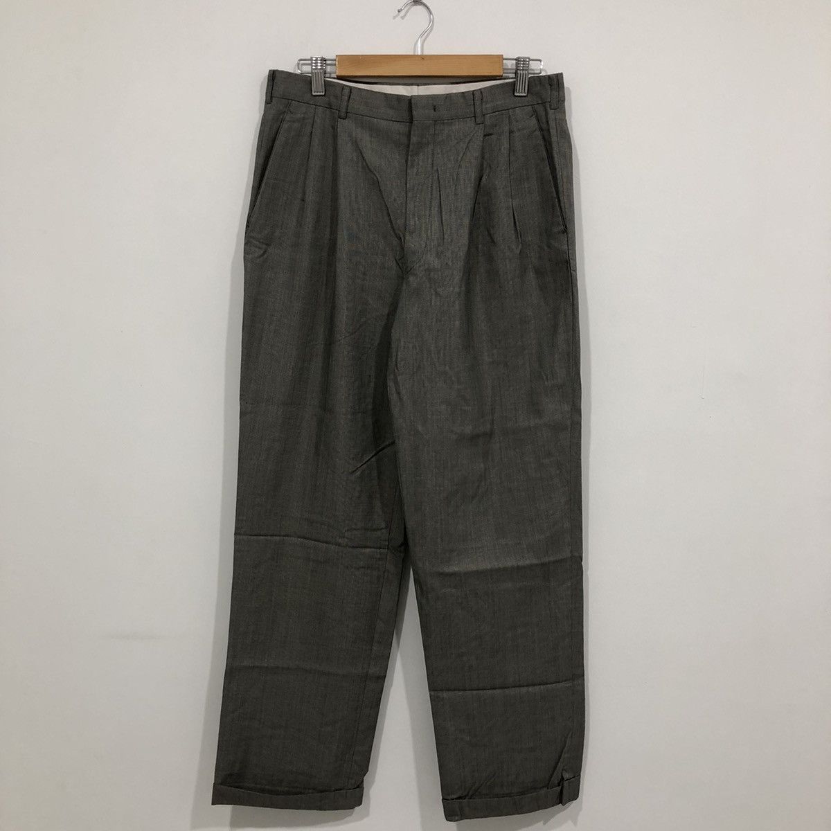 Yves Saint Laurent Vintage YSL Yves Saint Laurent Office Pants Size US 31 - 1 Thumbnail
