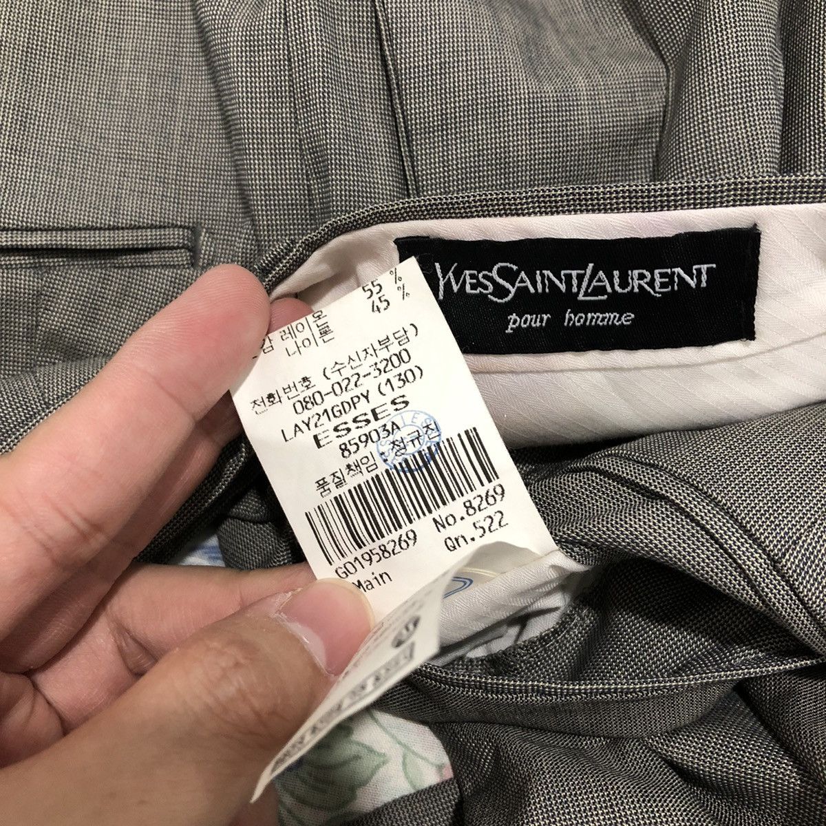 Yves Saint Laurent Vintage YSL Yves Saint Laurent Office Pants Size US 31 - 9 Thumbnail