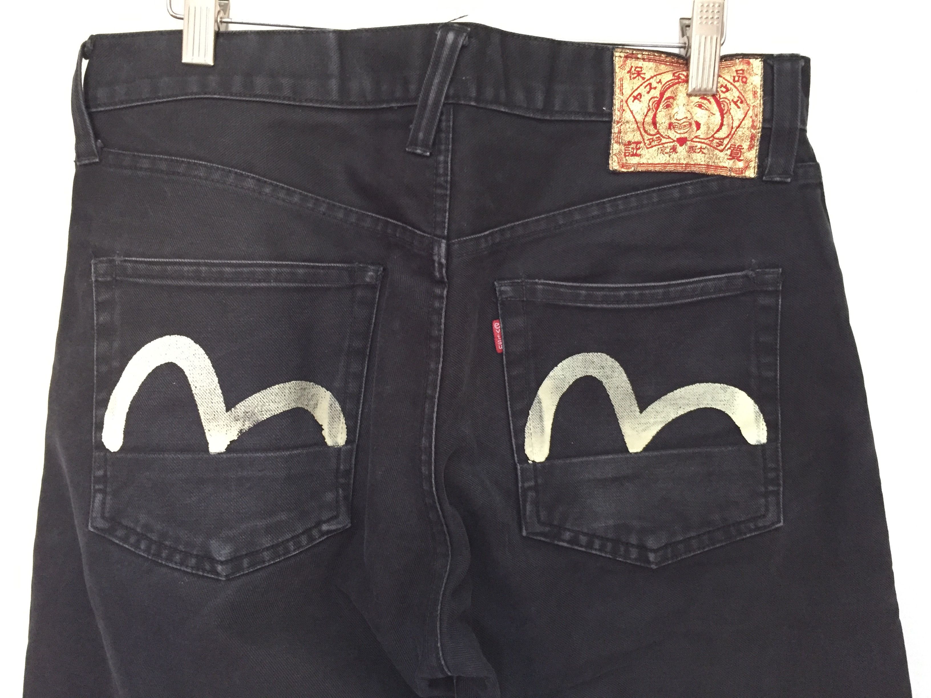 Evisu 90's Made in Japan EVISU black pants Size US 30 / EU 46 - 3 Thumbnail