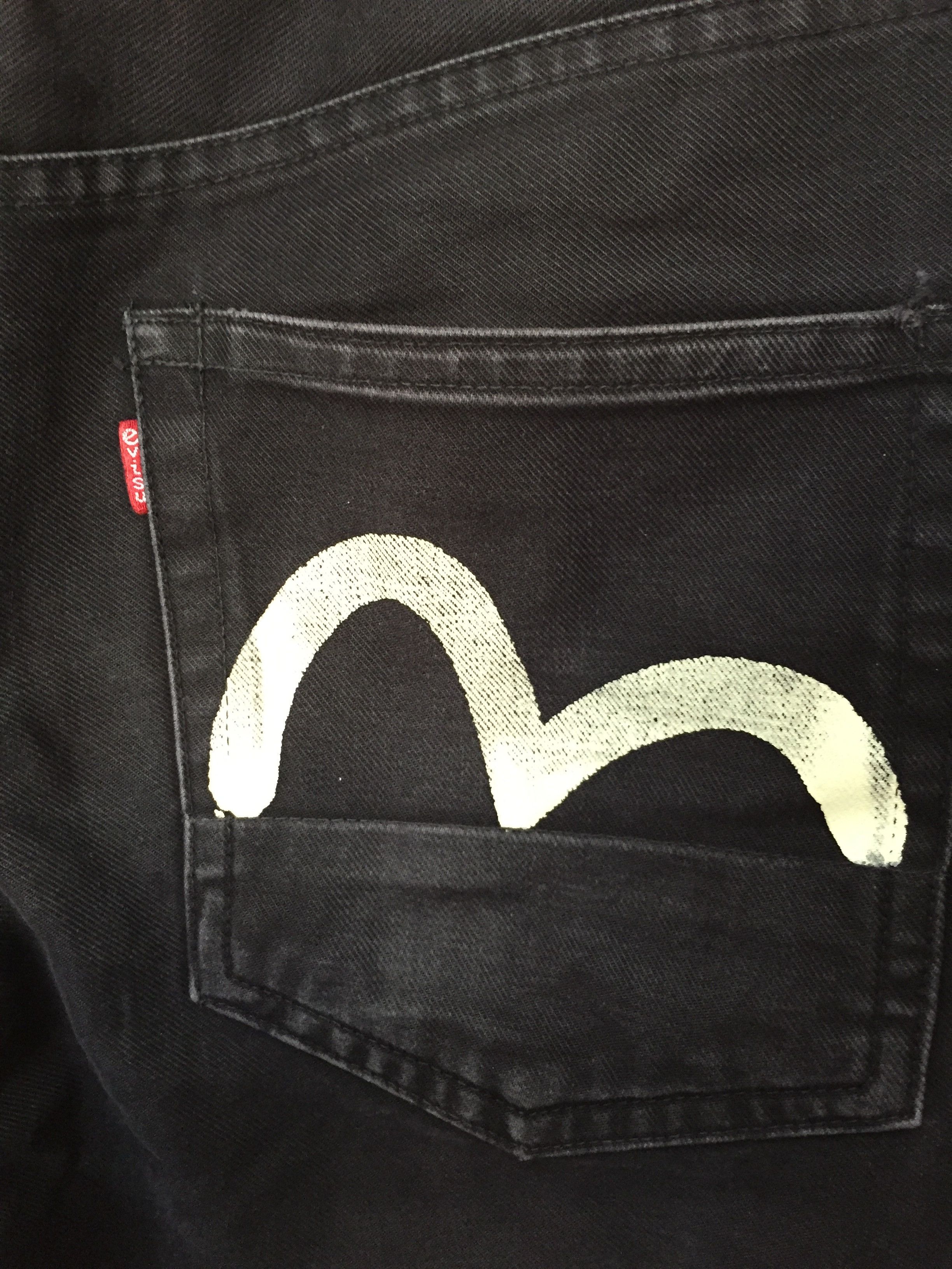 Evisu 90's Made in Japan EVISU black pants Size US 30 / EU 46 - 4 Thumbnail