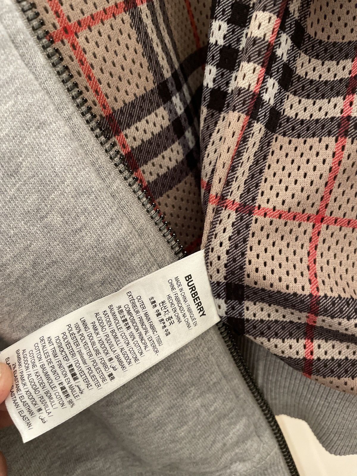 Burberry Burberry Cotton Blend Zip Hoodie Size US S / EU 44-46 / 1 - 7 Thumbnail