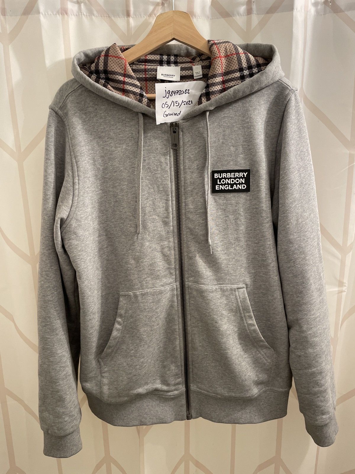 Burberry Burberry Cotton Blend Zip Hoodie Size US S / EU 44-46 / 1 - 1 Thumbnail