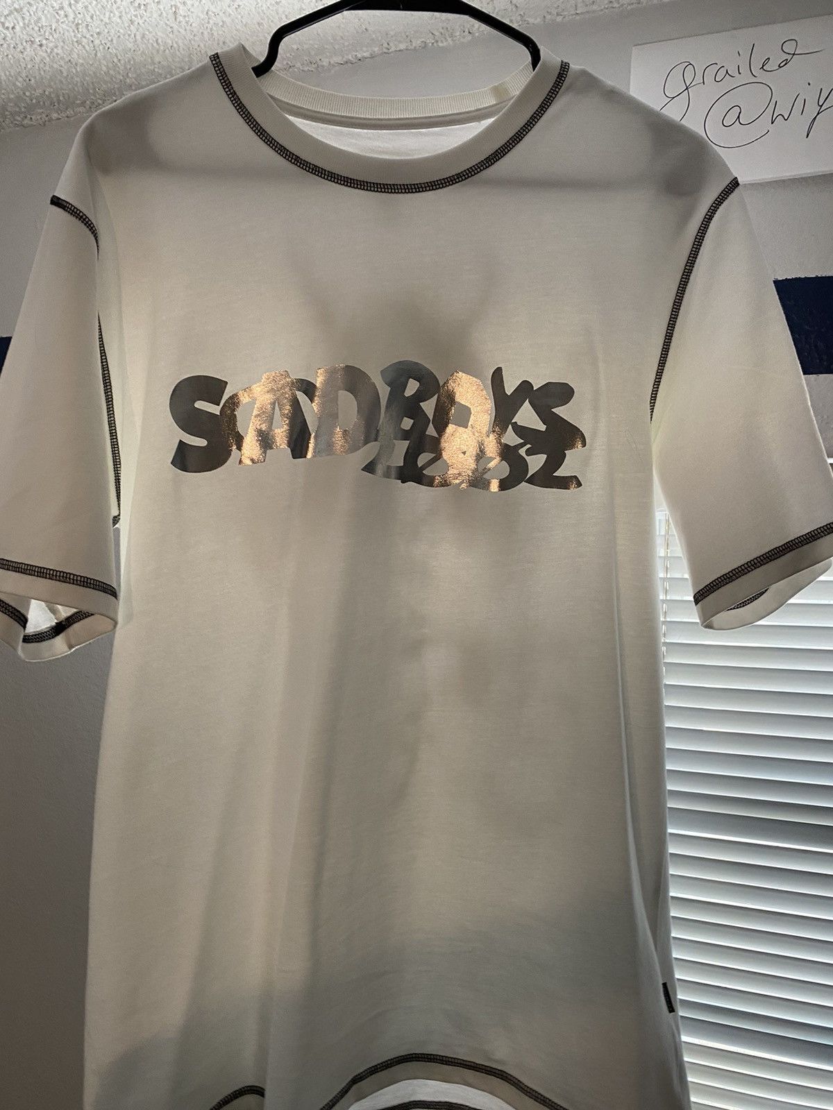Med det samme blanding fiber Sad Boys Converse x Sadboys Yung Lean ONE WISH T-Shirt (White) M | Grailed