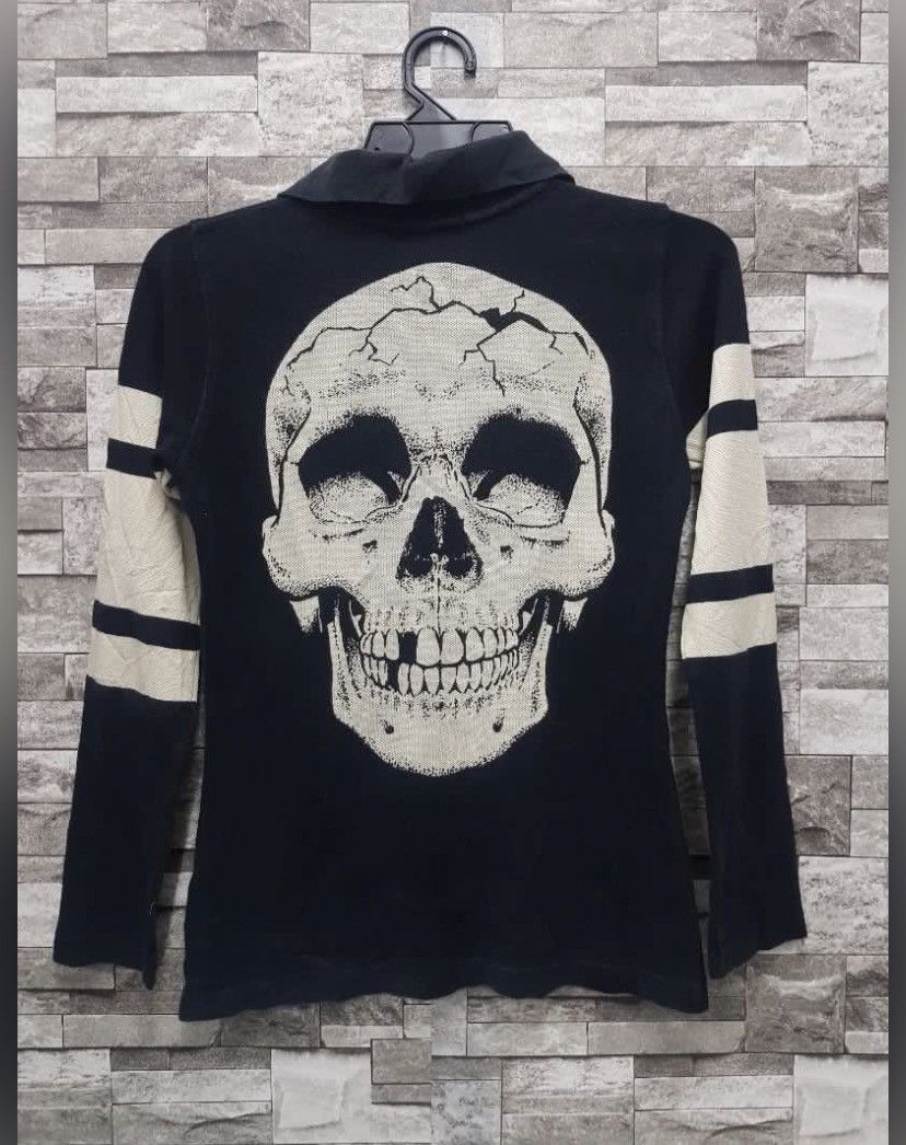 Hysteric glamour long deals sleeve skull polo