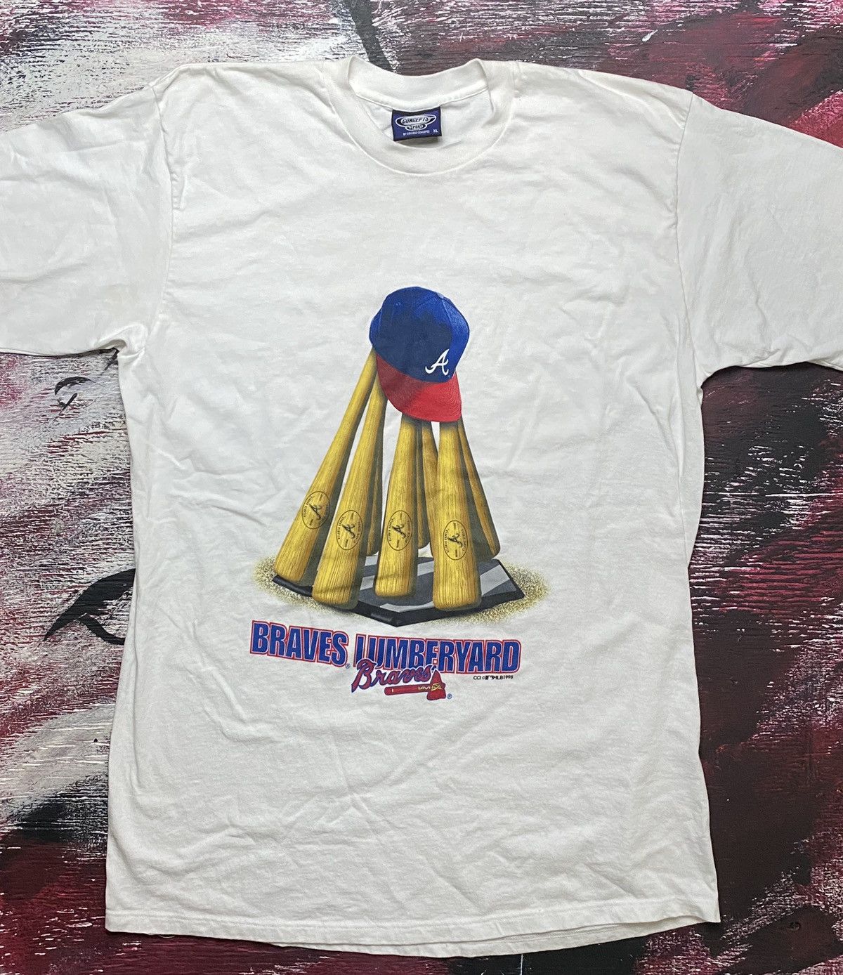 Vintage 1998 Atlanta Braves Lumberyard MLB Baseball T Shirt Grailed