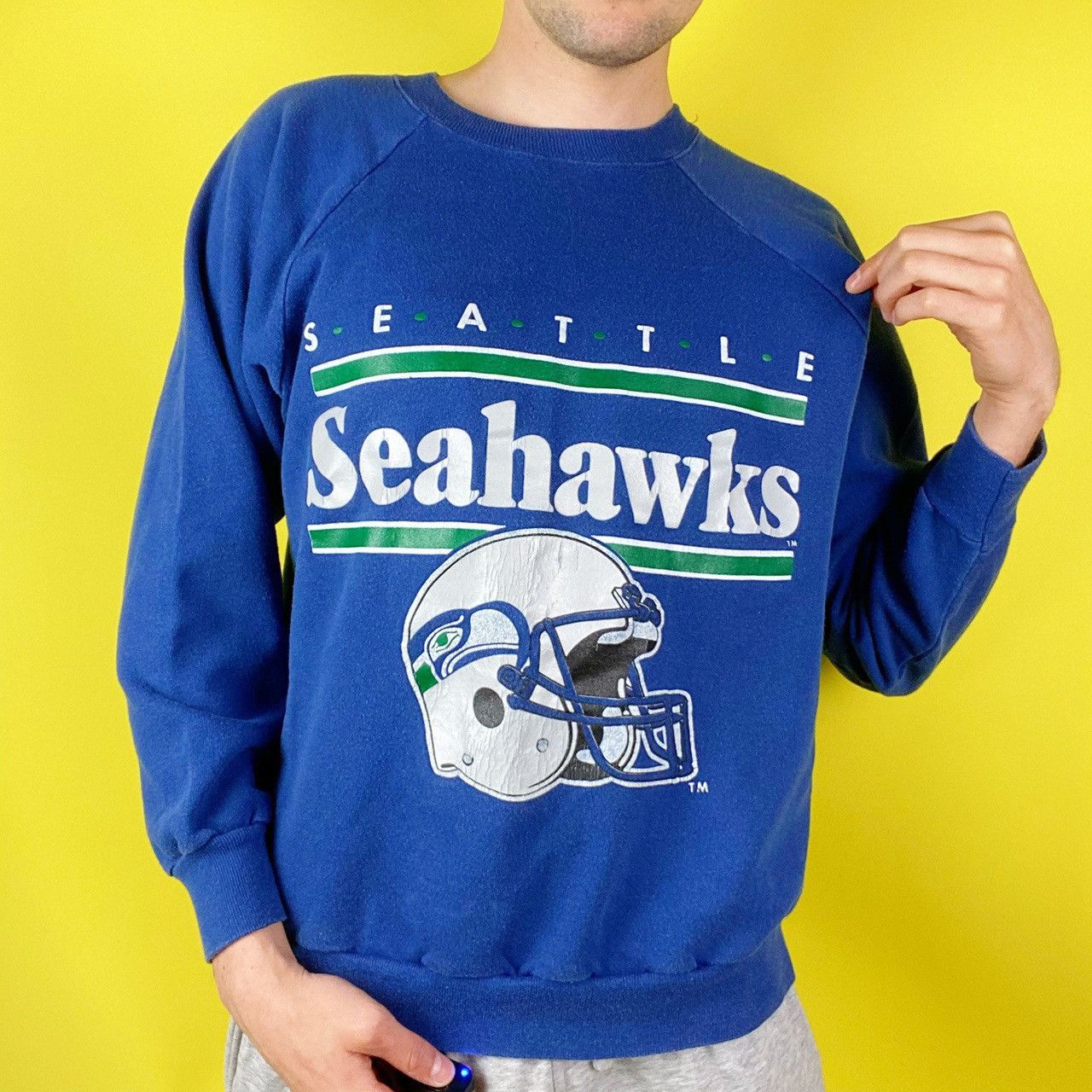 80s Vintage Seahawks T-shirt Sun Faded Vintage T-shirt 