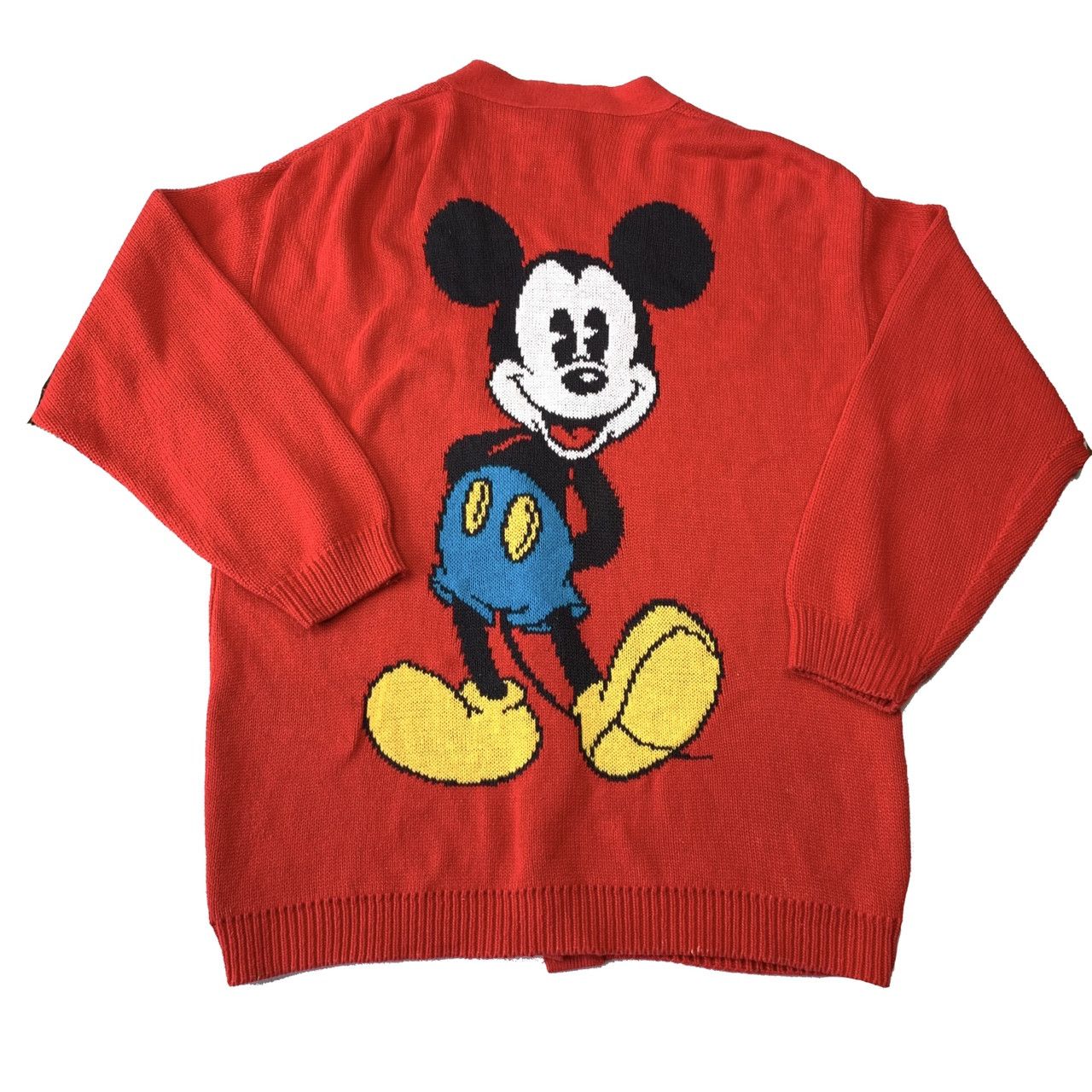 Disney Mickey & Co Vintage Red Knit Cardigan Sweater Large Size US L / EU 52-54 / 3 - 1 Thumbnail