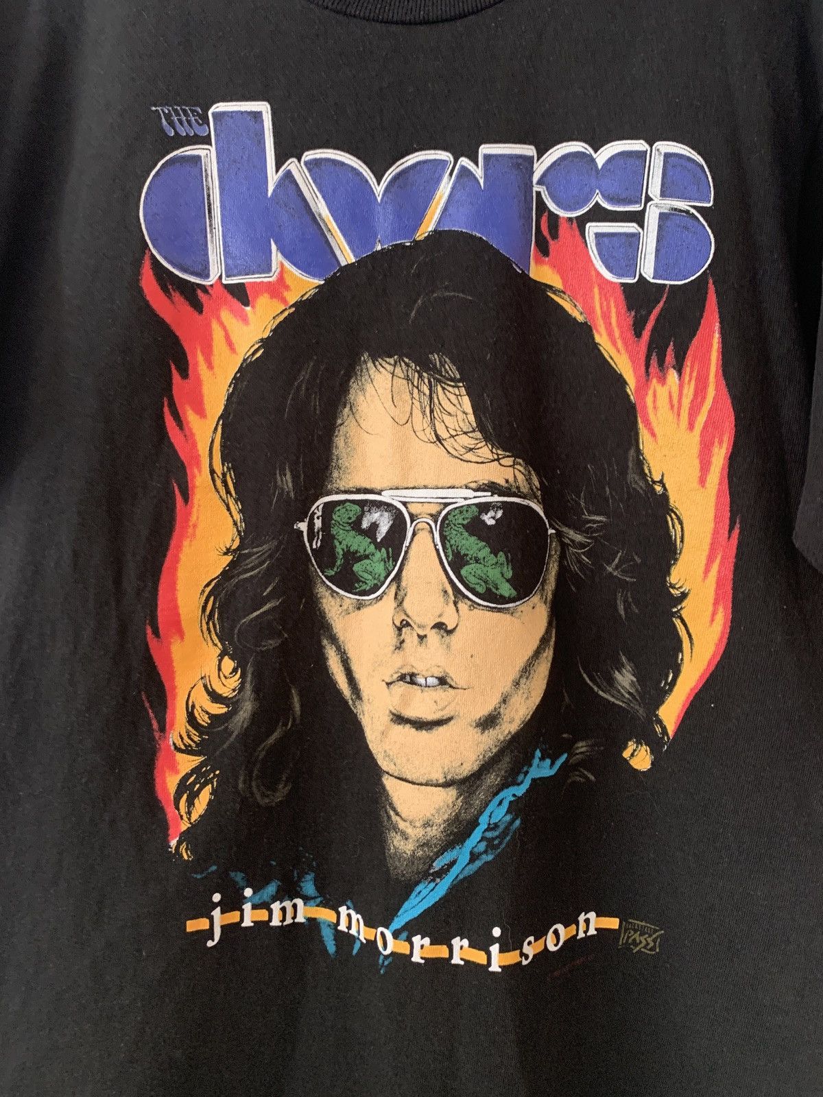 Band Tees × Rock T Shirt × Vintage Rare 1988 80s The Doors Jim Morrison T  Shirt Backstage pass | Grailed