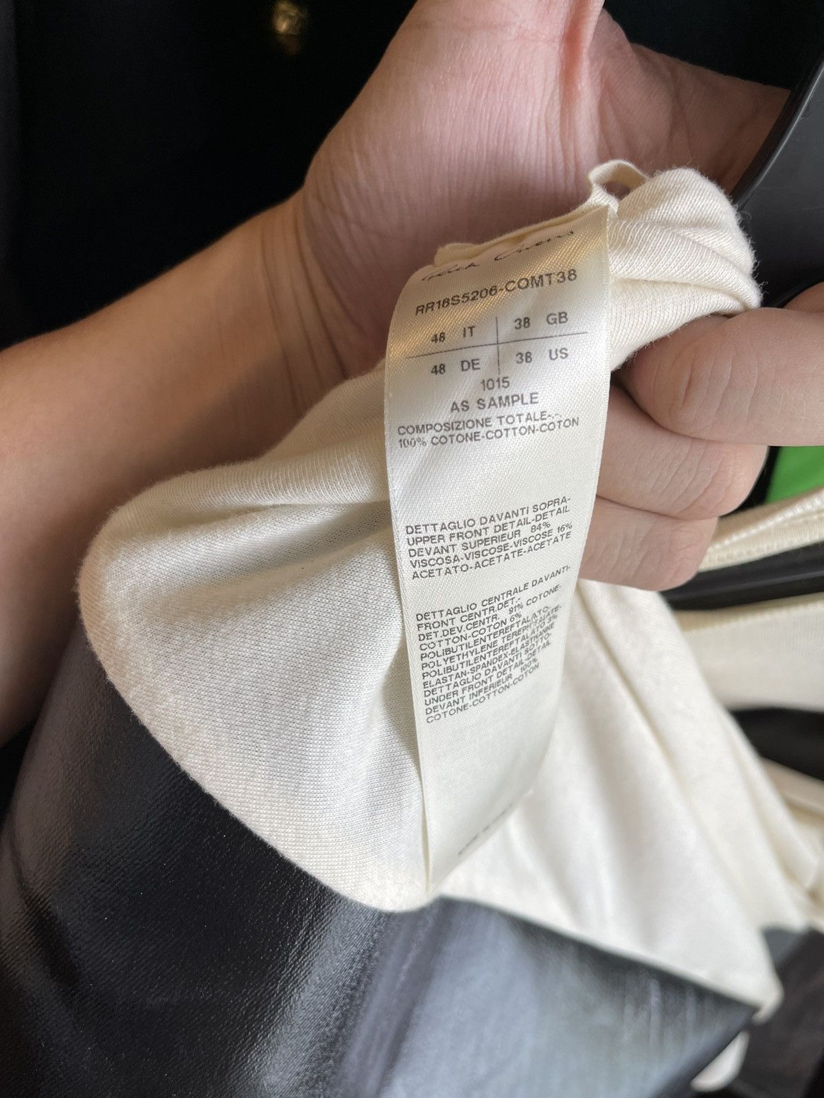 Rick Owens Dirt SS18 protruding triangular tee Size US M / EU 48-50 / 2 - 6 Thumbnail