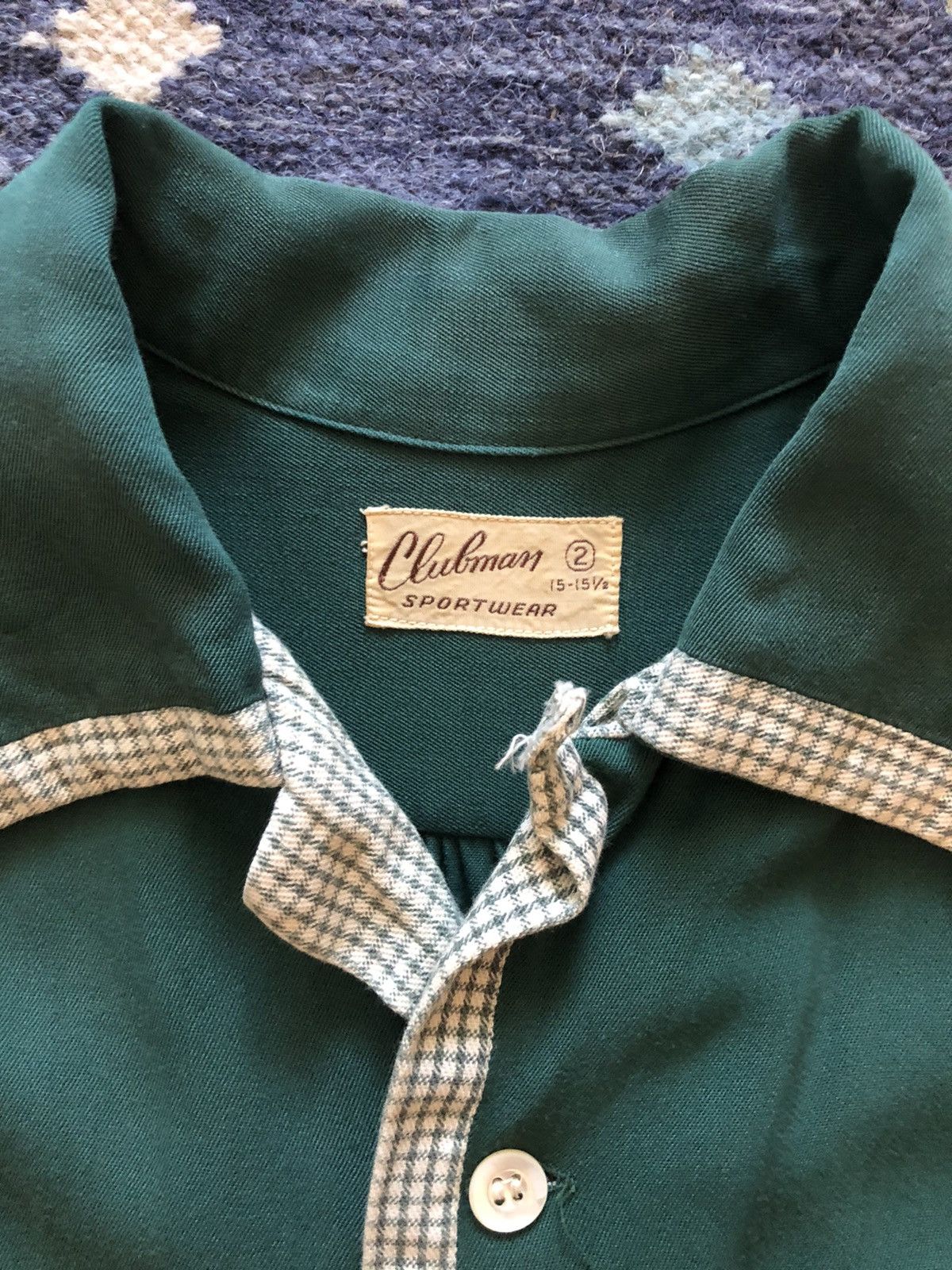 Vintage Vtg original 50s Rayon club shirt. Size 46 Size US S / EU 44-46 / 1 - 3 Thumbnail