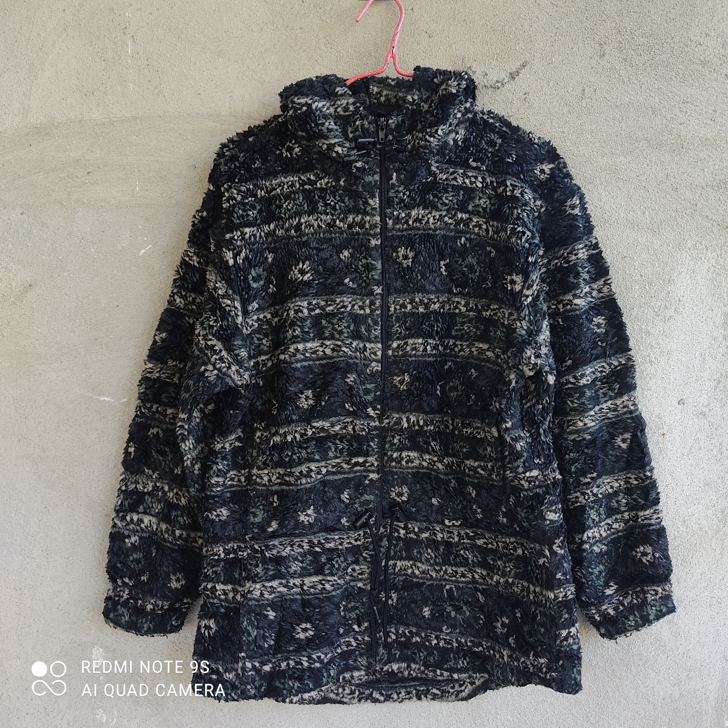 image of Made In USA x Vintage Zendura Woolrich Rugged Outdoorwear Hoodie Fleece in Black, Men's (Size Small