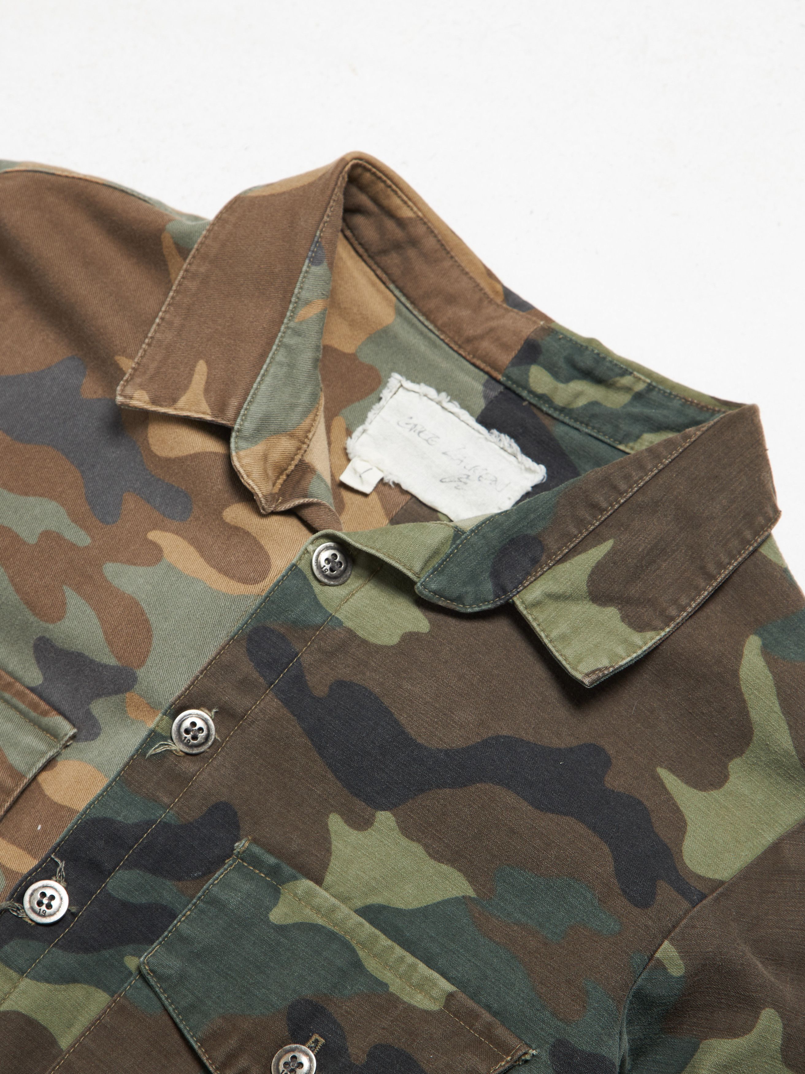 Greg Lauren Camo Printed/ Denim Cotton Jacket Size US S / EU 44-46 / 1 - 3 Thumbnail