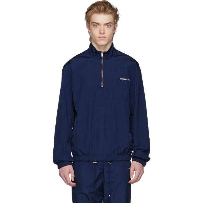 Misbhv MISBHV NAVY HALF ZIP TRACK JACKET Size US M / EU 48-50 / 2 - 1 Thumbnail