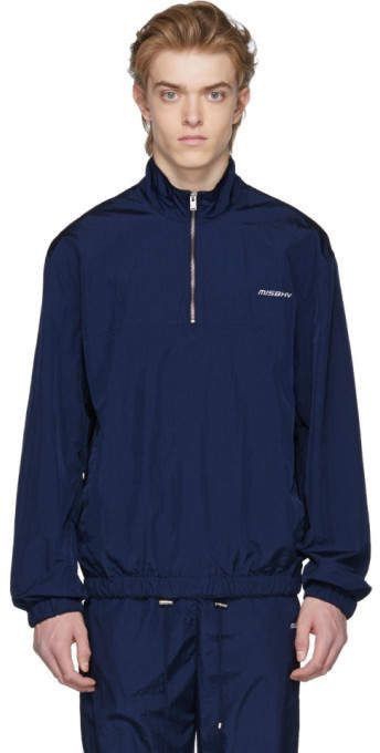 Misbhv MISBHV NAVY HALF ZIP TRACK JACKET Size US M / EU 48-50 / 2 - 2 Thumbnail