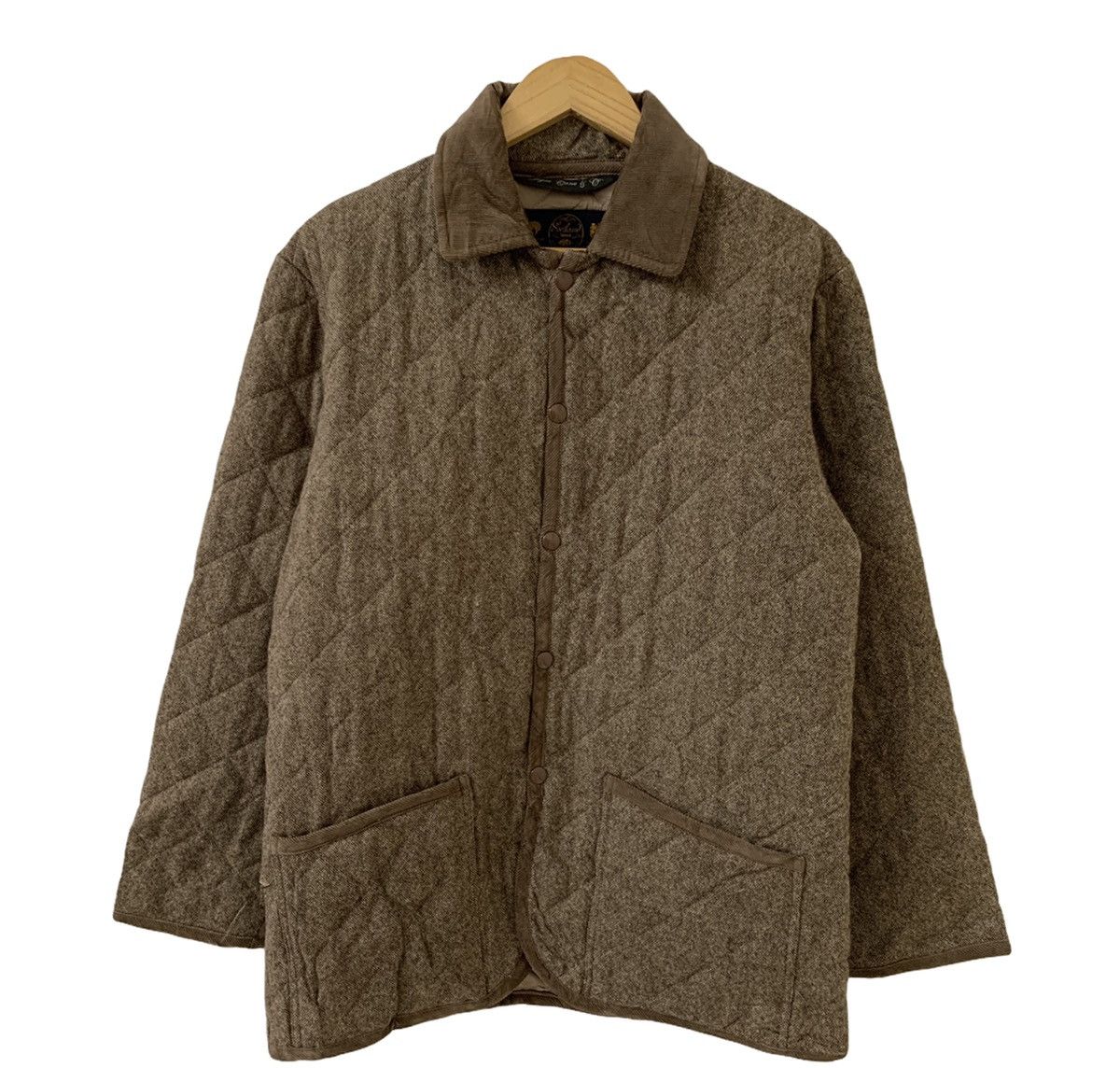 Sugar Cane Sugar Cane X Shetland Islands Quilted Wool Jacket Size US M / EU 48-50 / 2 - 1 Thumbnail